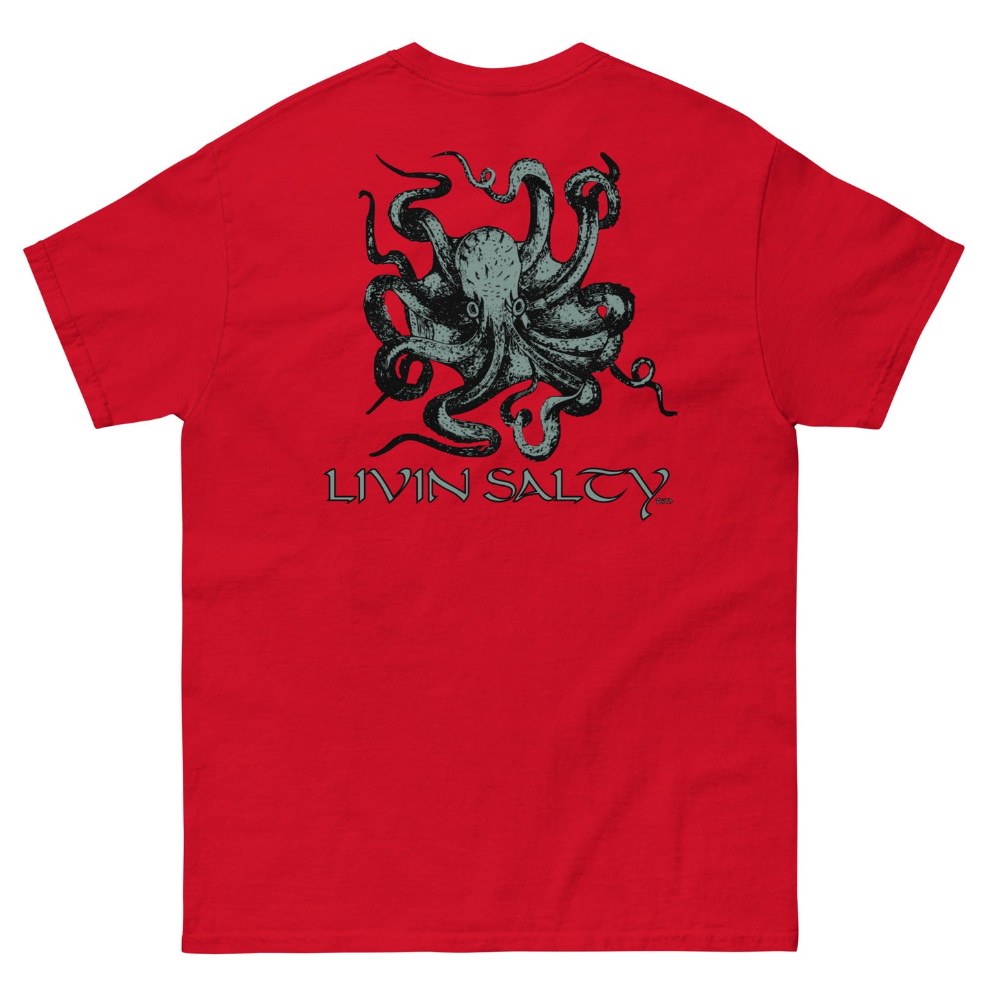 Unisex Octopus LIVIN SALTY Cotton tee