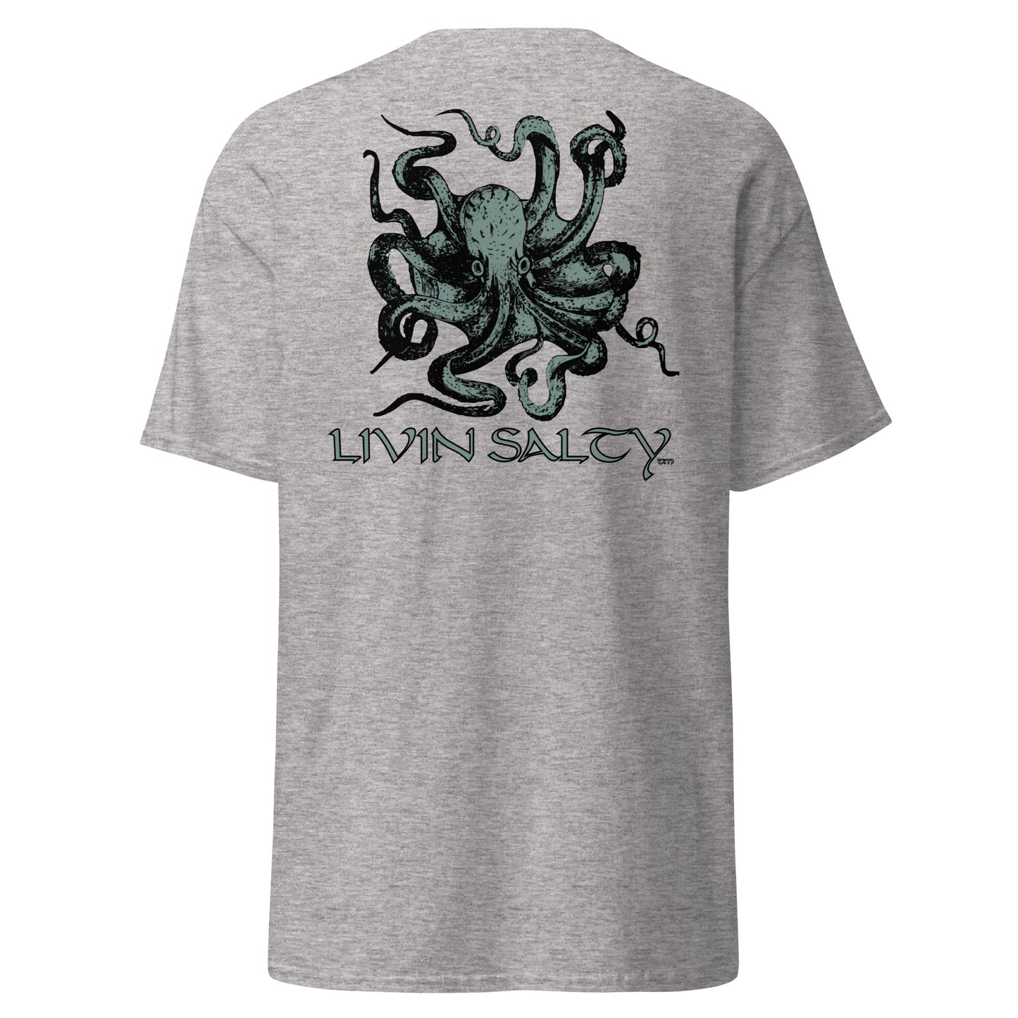 Unisex Octopus LIVIN SALTY Cotton tee