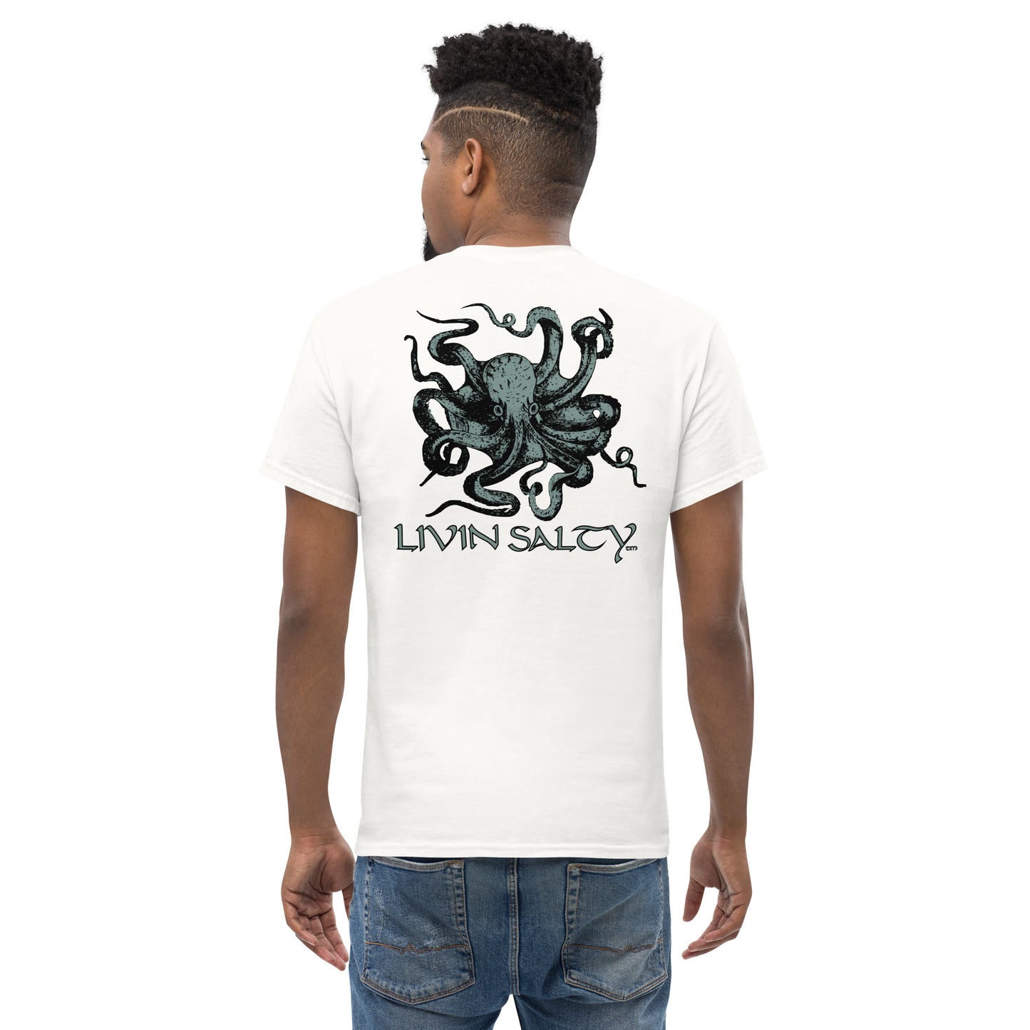 Unisex Octopus LIVIN SALTY Cotton tee