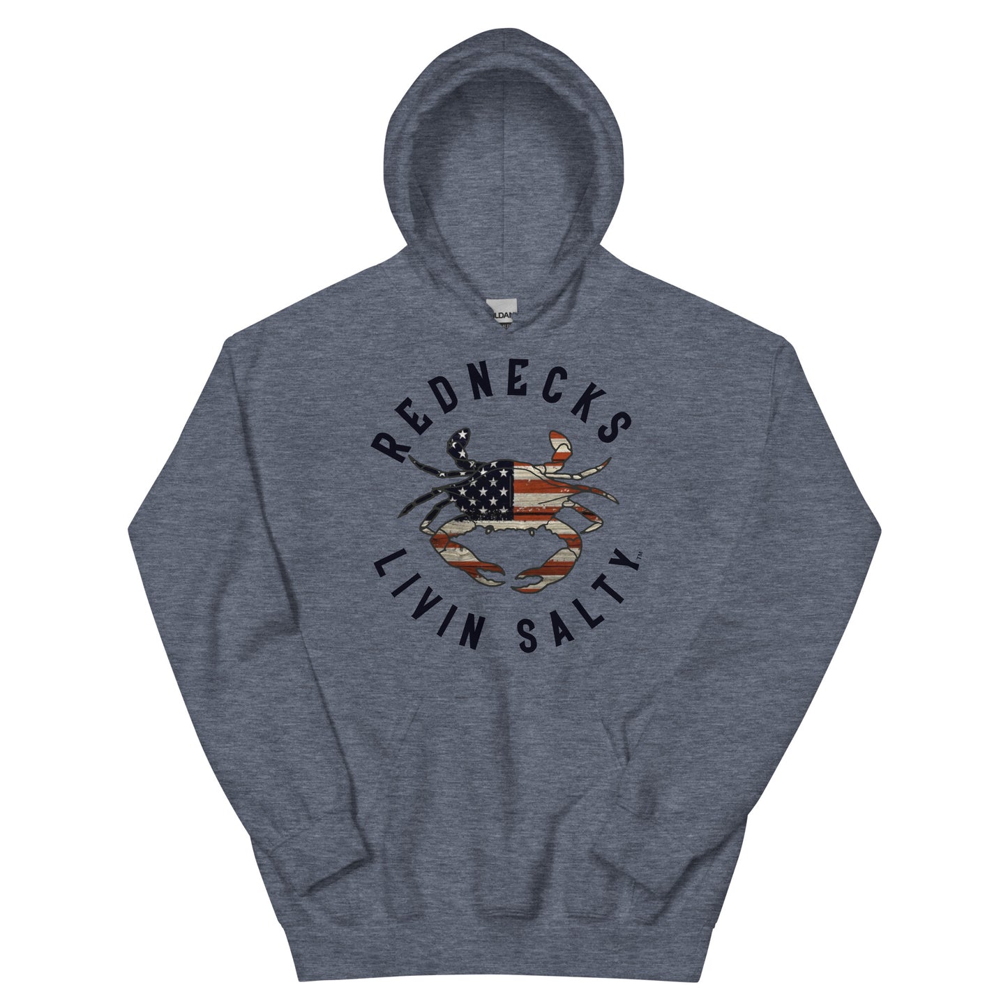 Unisex REDNECKS LIVIN SALTY Crab Hoodie