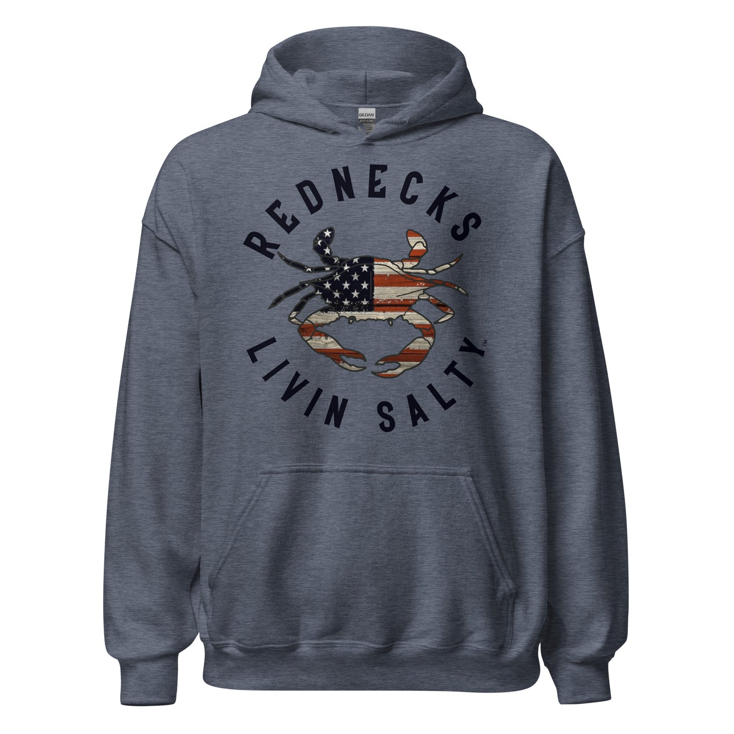Unisex REDNECKS LIVIN SALTY Crab Hoodie