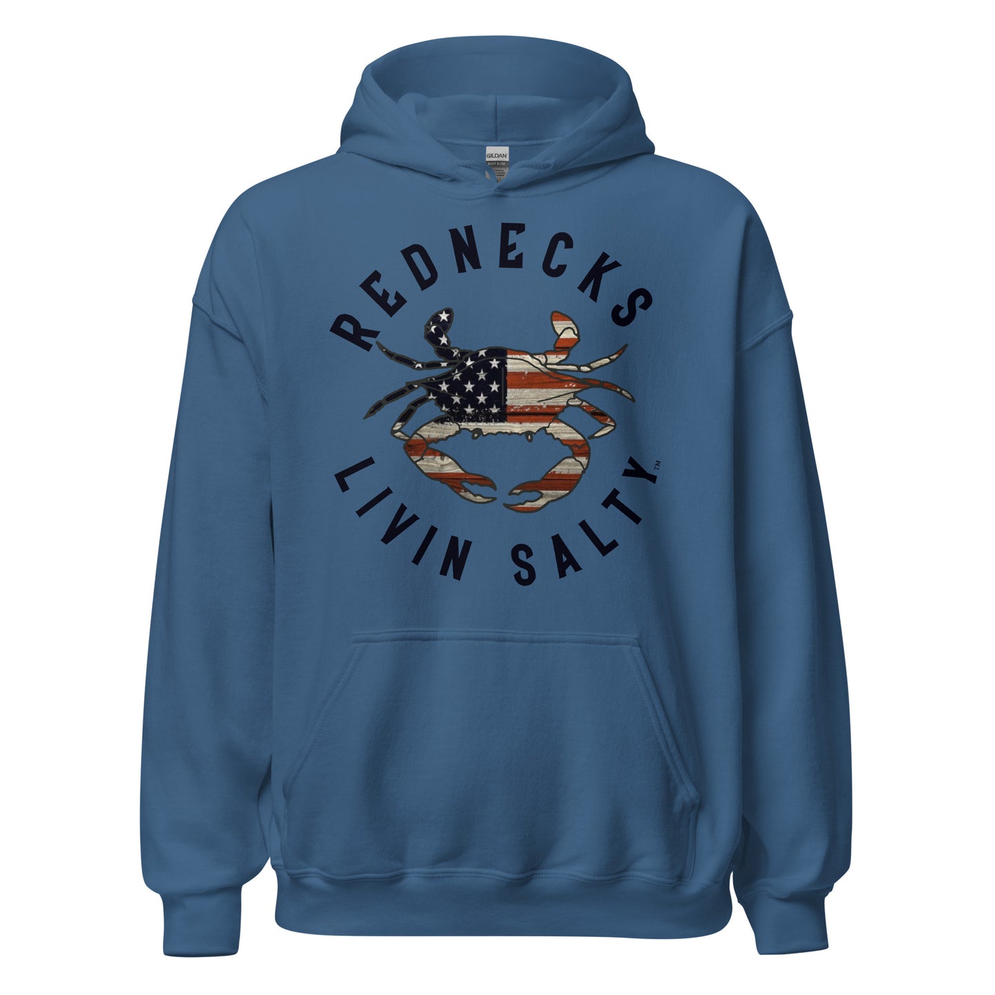 Unisex REDNECKS LIVIN SALTY Crab Hoodie
