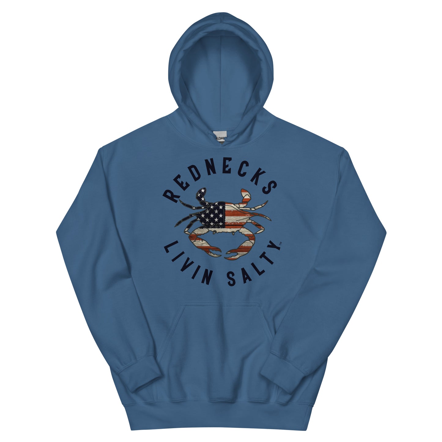 Unisex REDNECKS LIVIN SALTY Crab Hoodie
