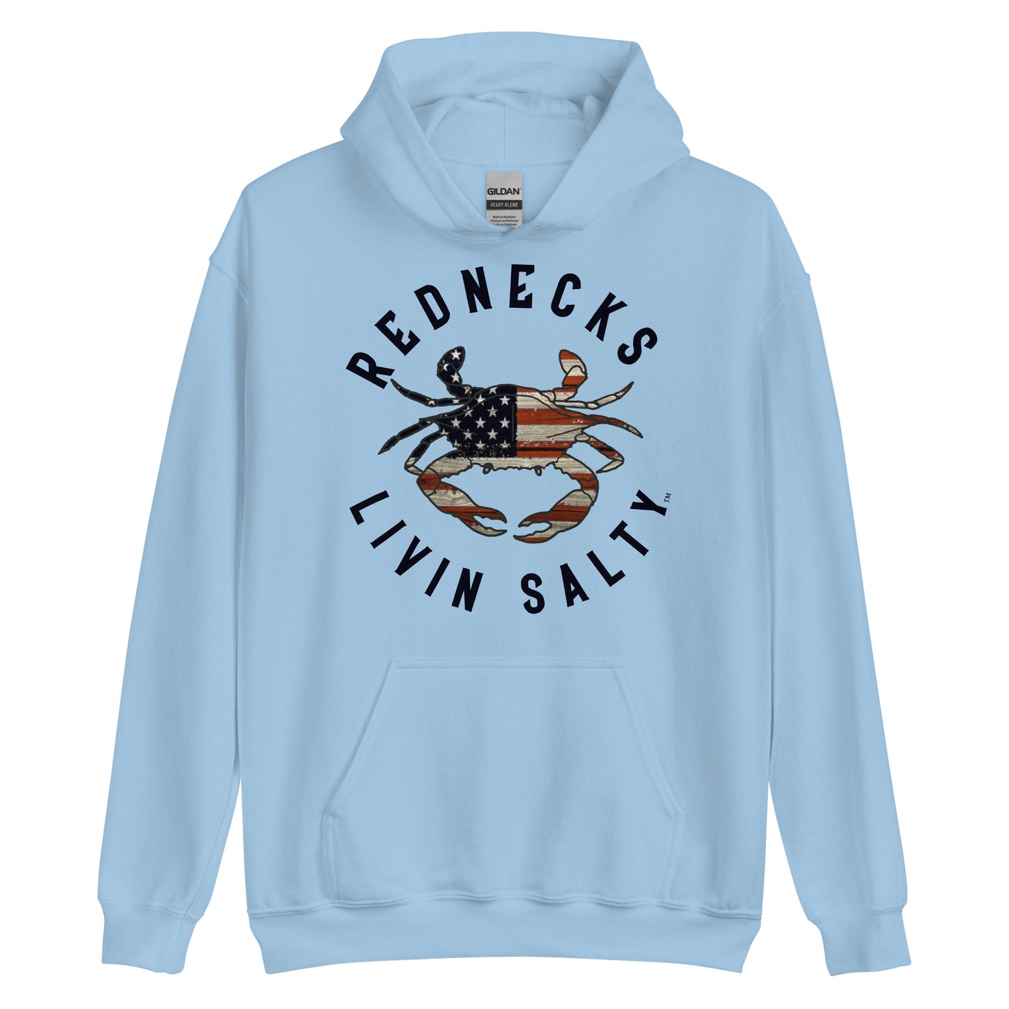 Unisex REDNECKS LIVIN SALTY Crab Hoodie