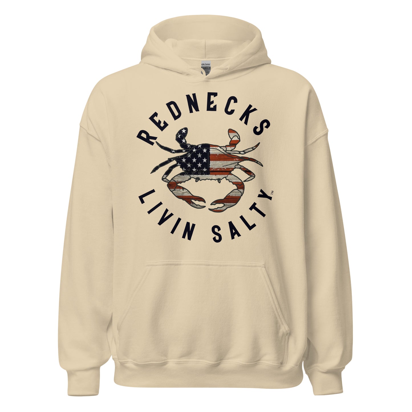 Unisex REDNECKS LIVIN SALTY Crab Hoodie
