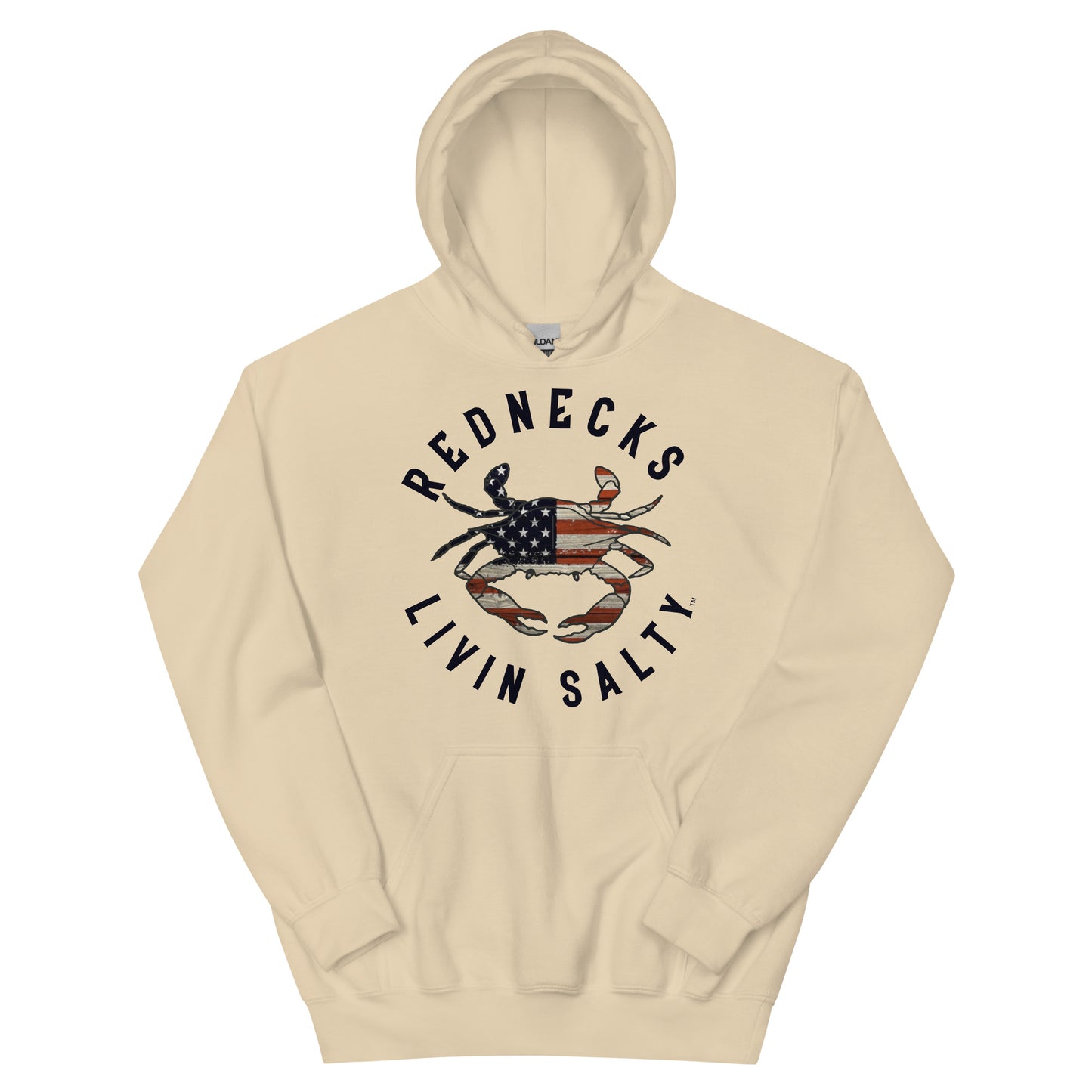 Unisex REDNECKS LIVIN SALTY Crab Hoodie