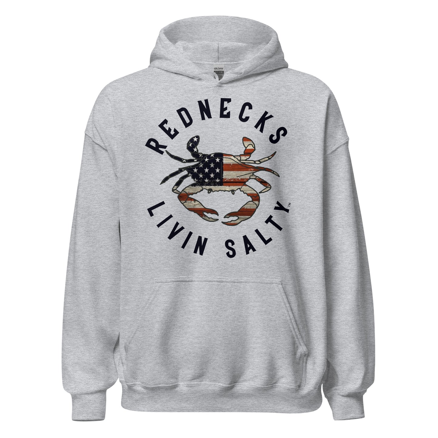 Unisex REDNECKS LIVIN SALTY Crab Hoodie