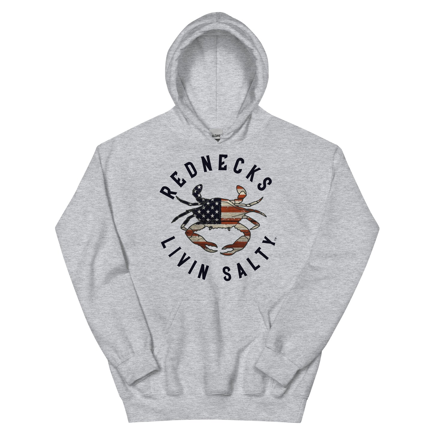 Unisex REDNECKS LIVIN SALTY Crab Hoodie