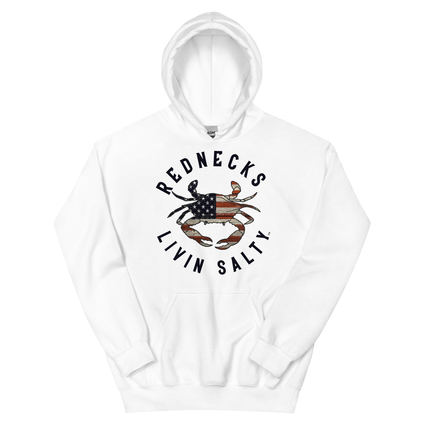 Unisex REDNECKS LIVIN SALTY Crab Hoodie
