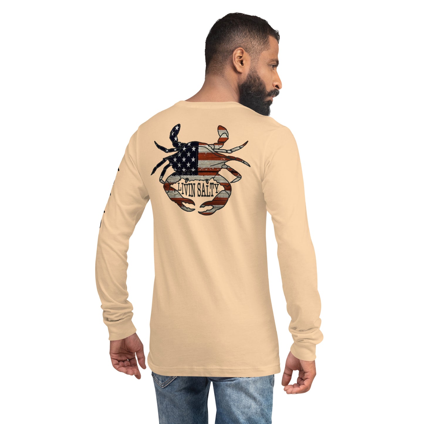 LIVIN SALTY crab Long Sleeve Tee