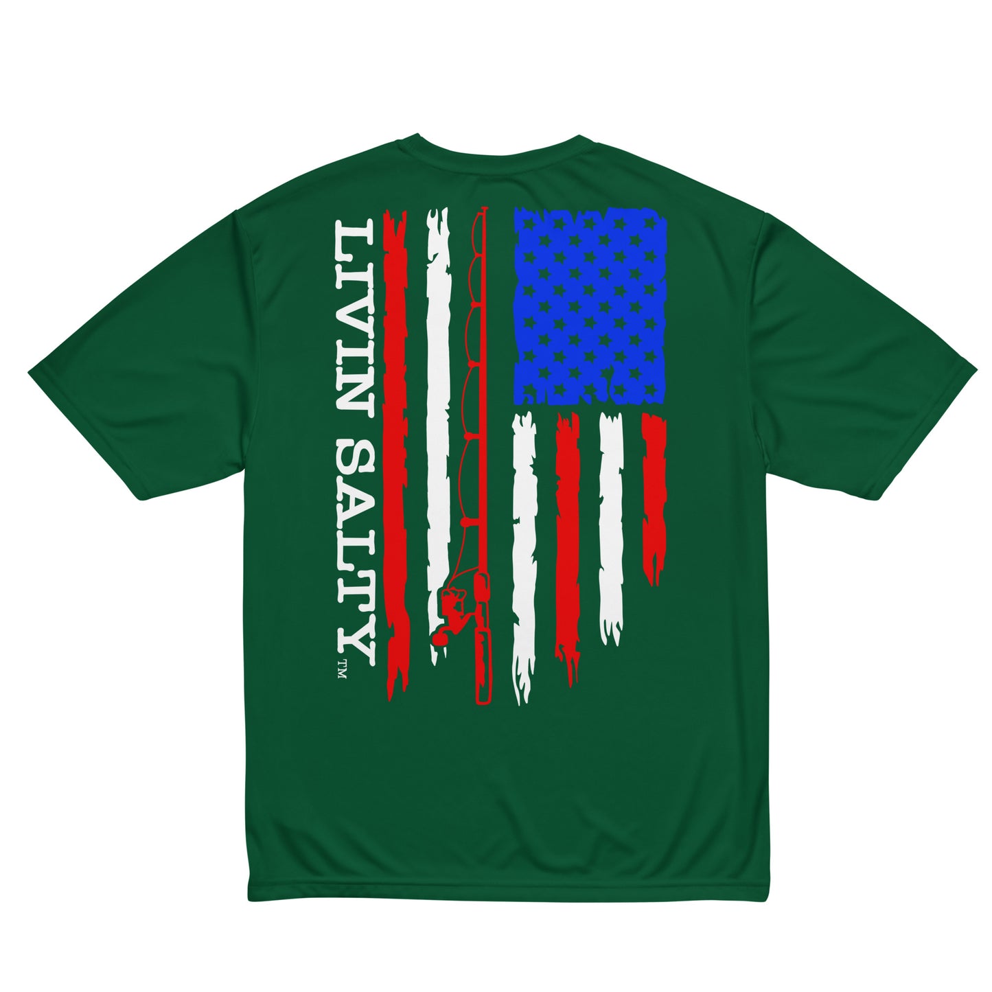 Unisex RWB LIVIN SALTY flag t-shirt