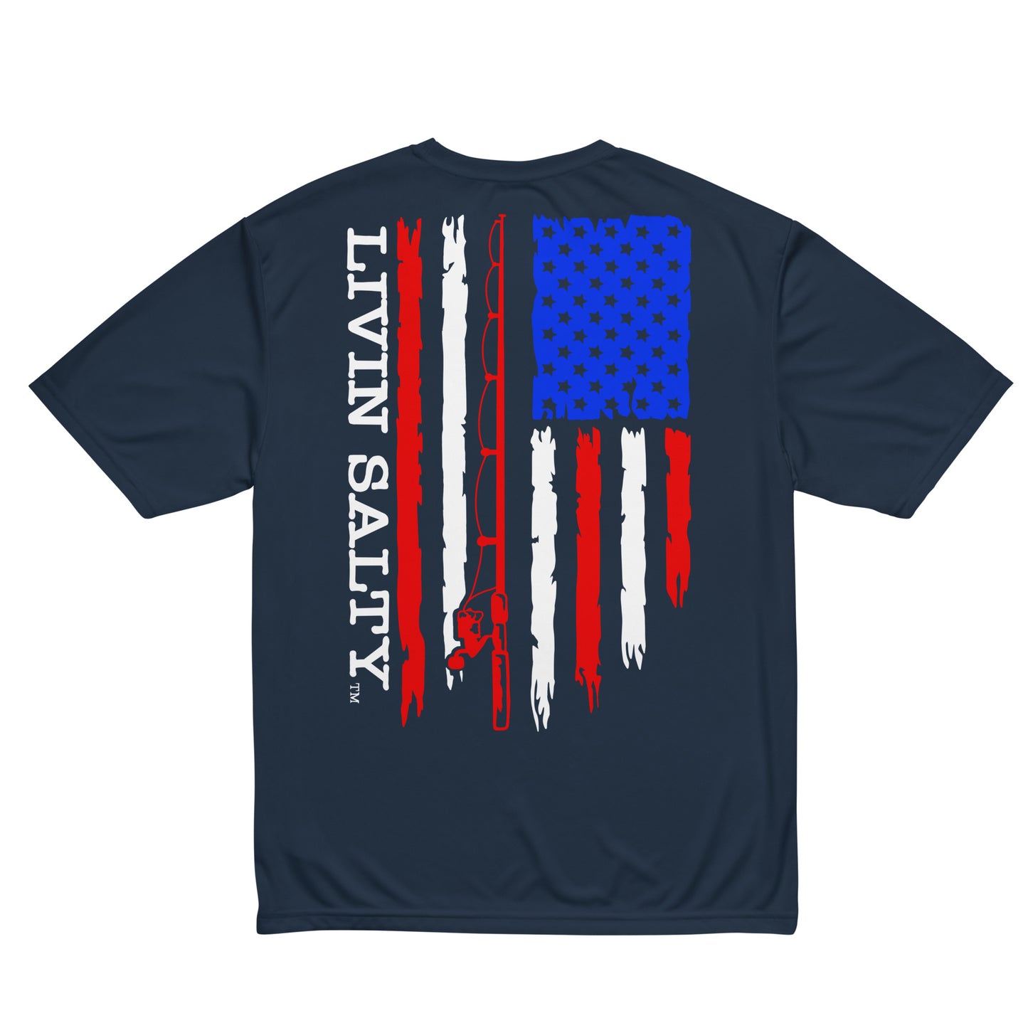 Unisex RWB LIVIN SALTY flag t-shirt