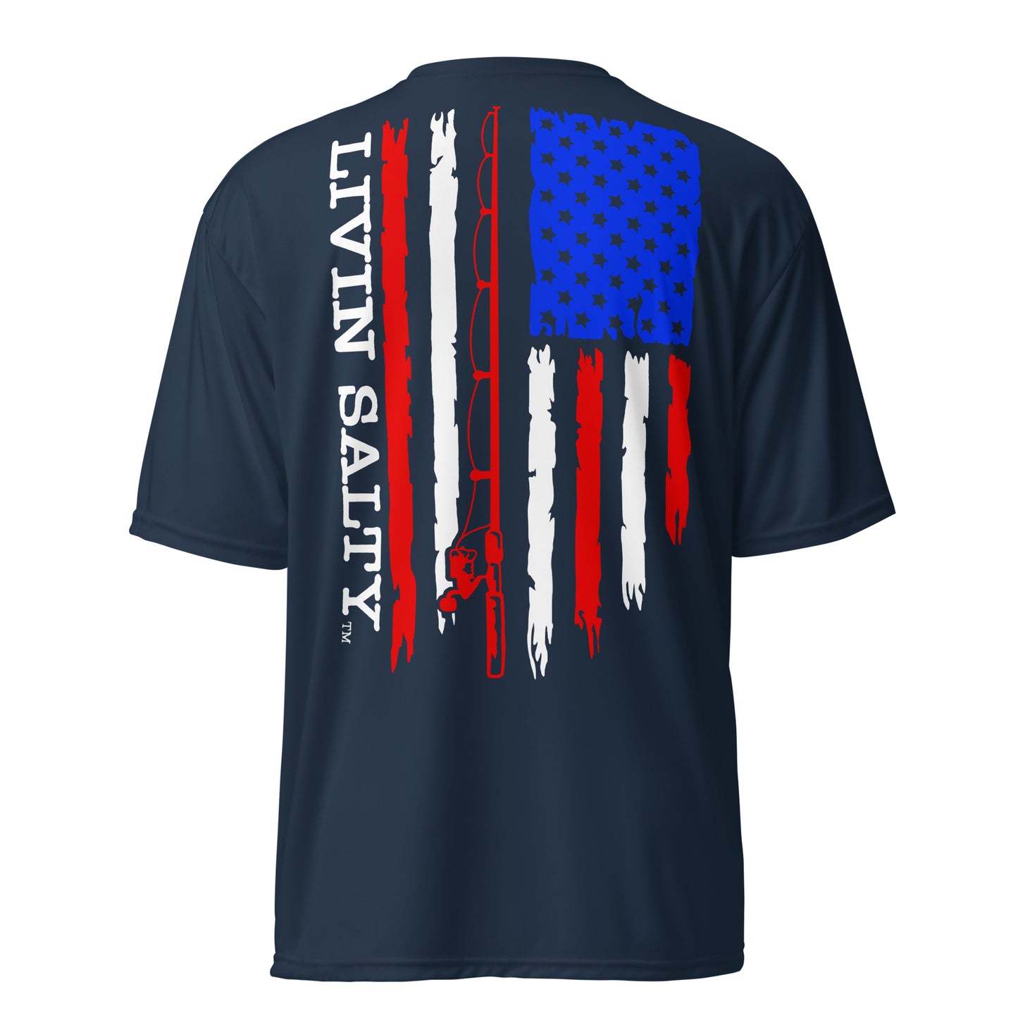 Unisex RWB LIVIN SALTY flag t-shirt