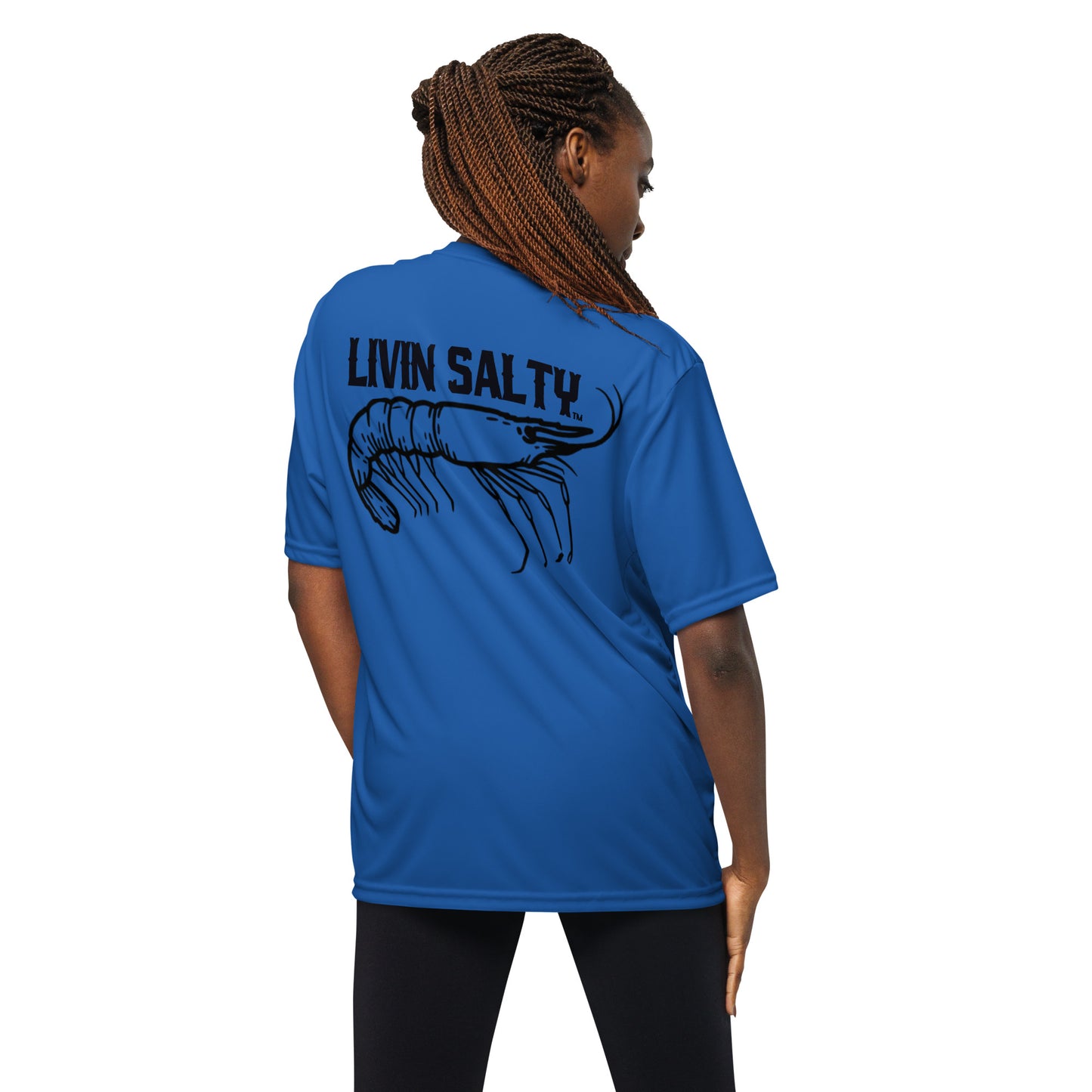 Dry fit LIVIN SALTY Shrimp shirt