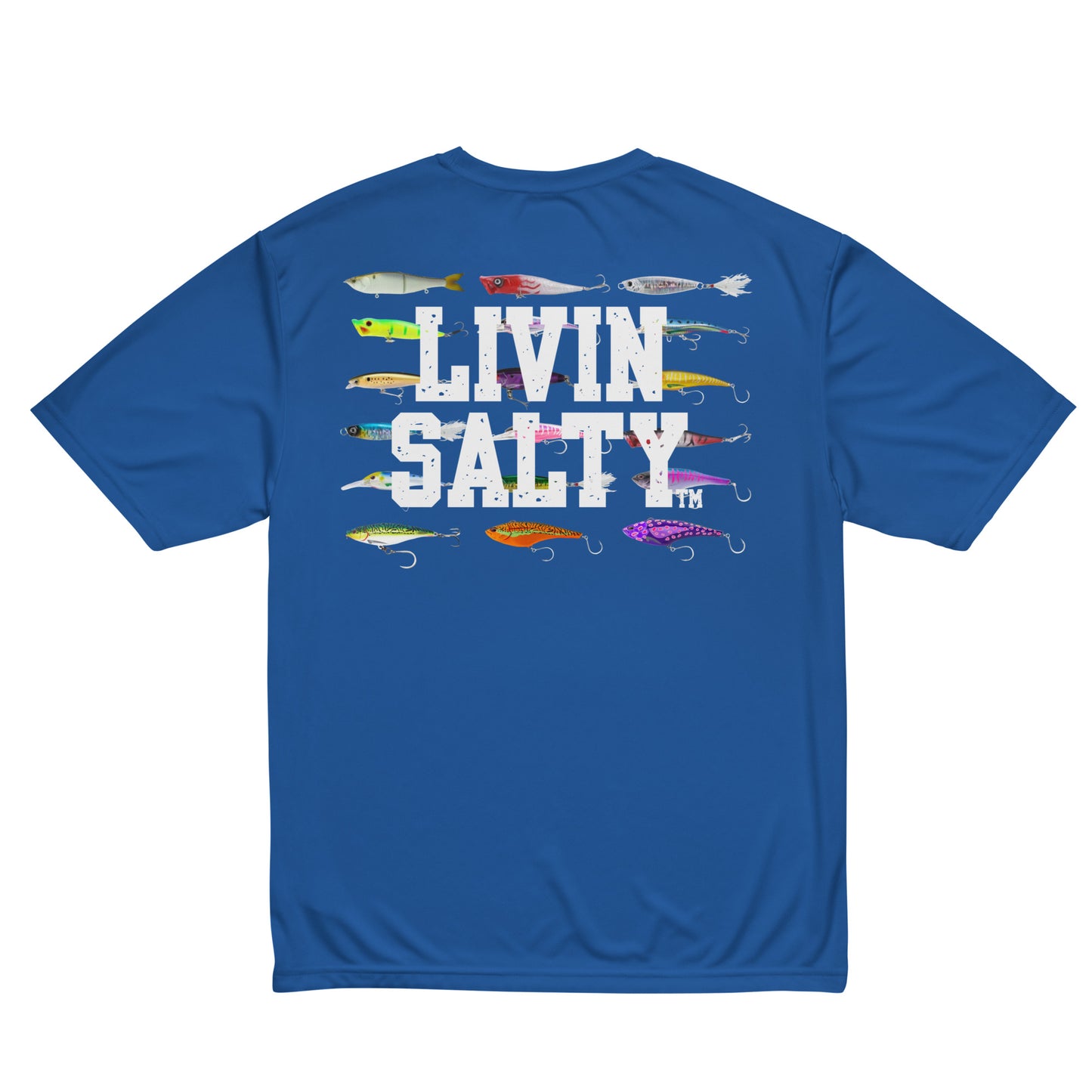 Unisex dryfit LIVIN SALTY Lures t-shirt