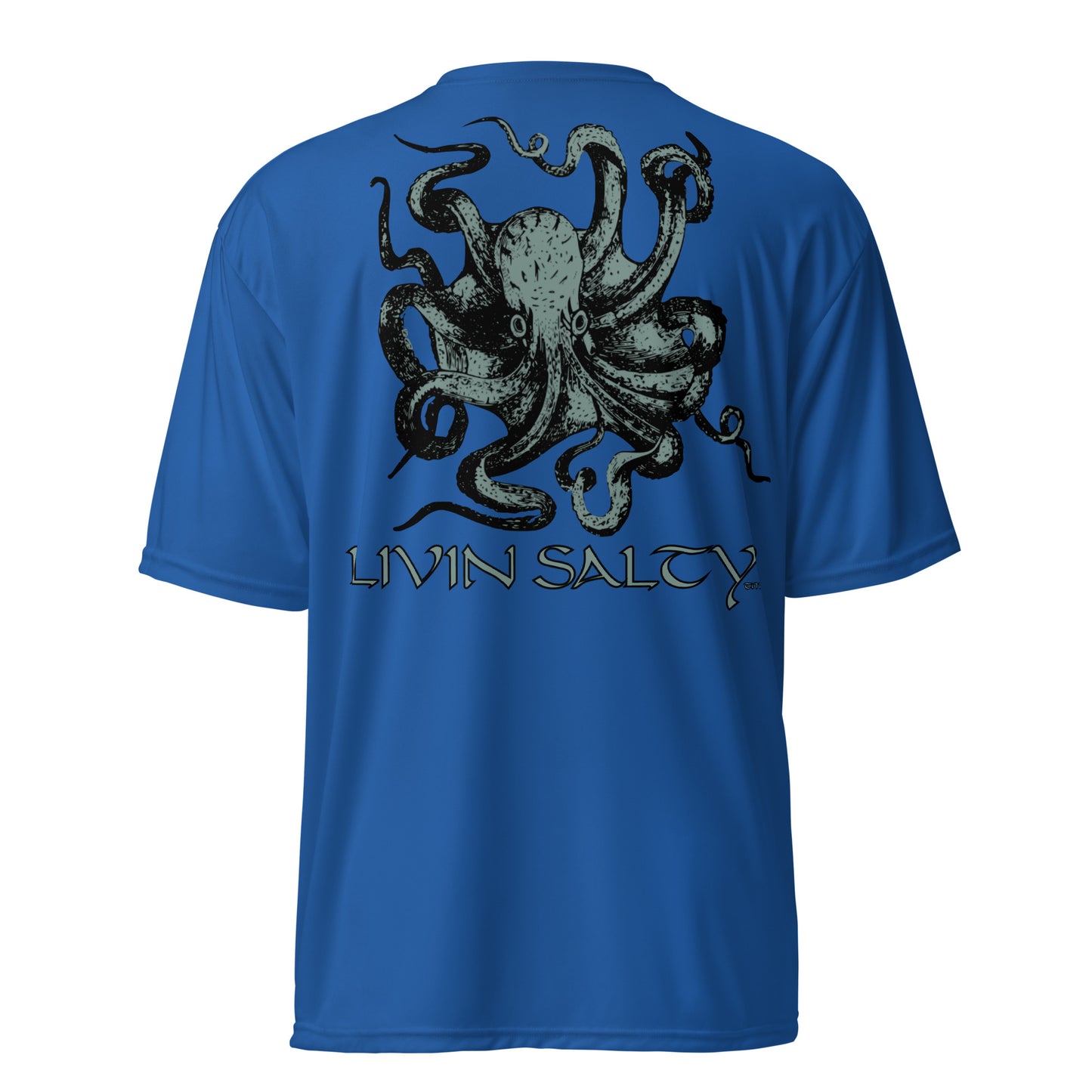 Unisex dry-fit Octopus LIVIN SALTY t-shirt