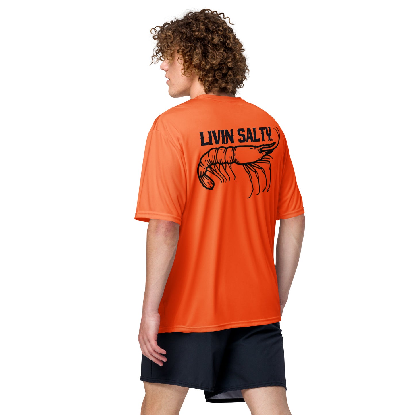 Dry fit LIVIN SALTY Shrimp shirt