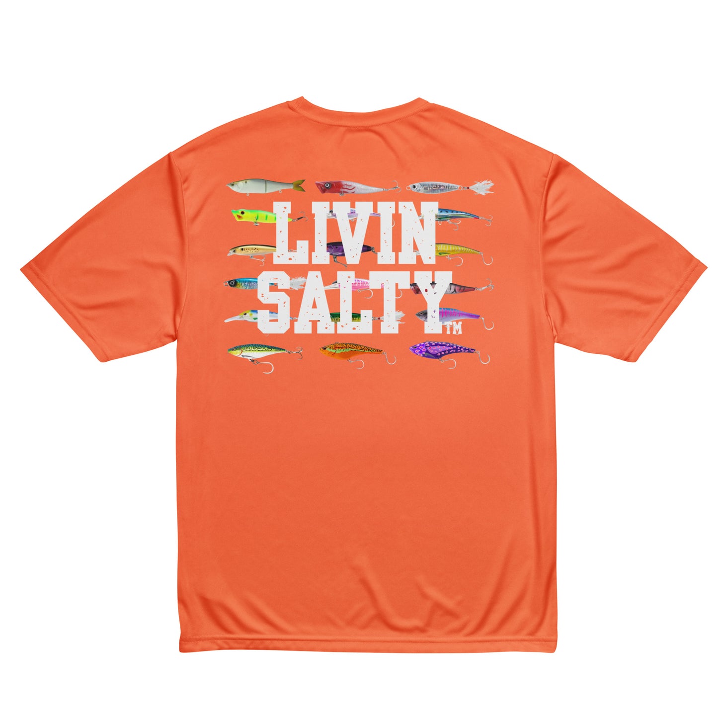 Unisex dryfit LIVIN SALTY Lures t-shirt