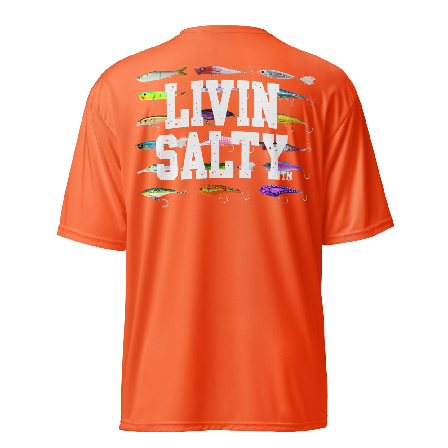 Unisex dryfit LIVIN SALTY Lures t-shirt