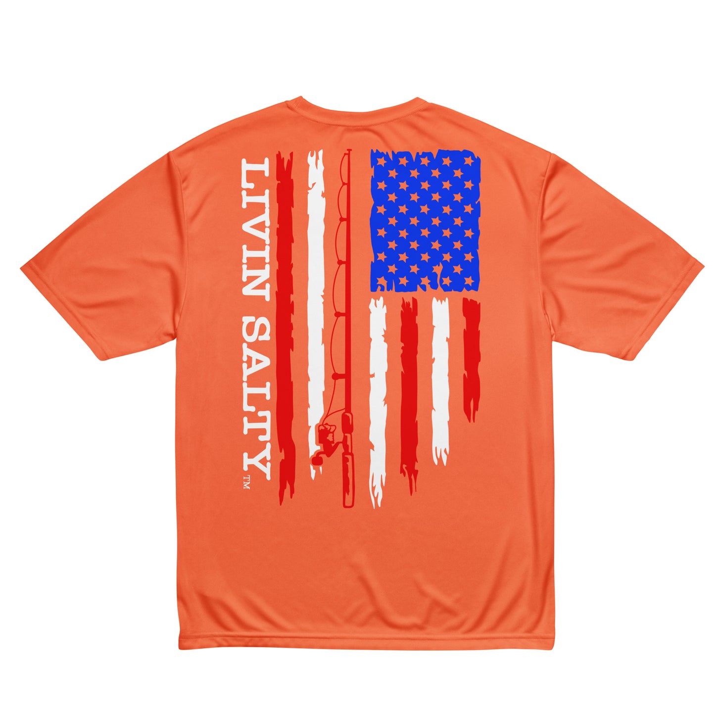 Unisex RWB LIVIN SALTY flag t-shirt