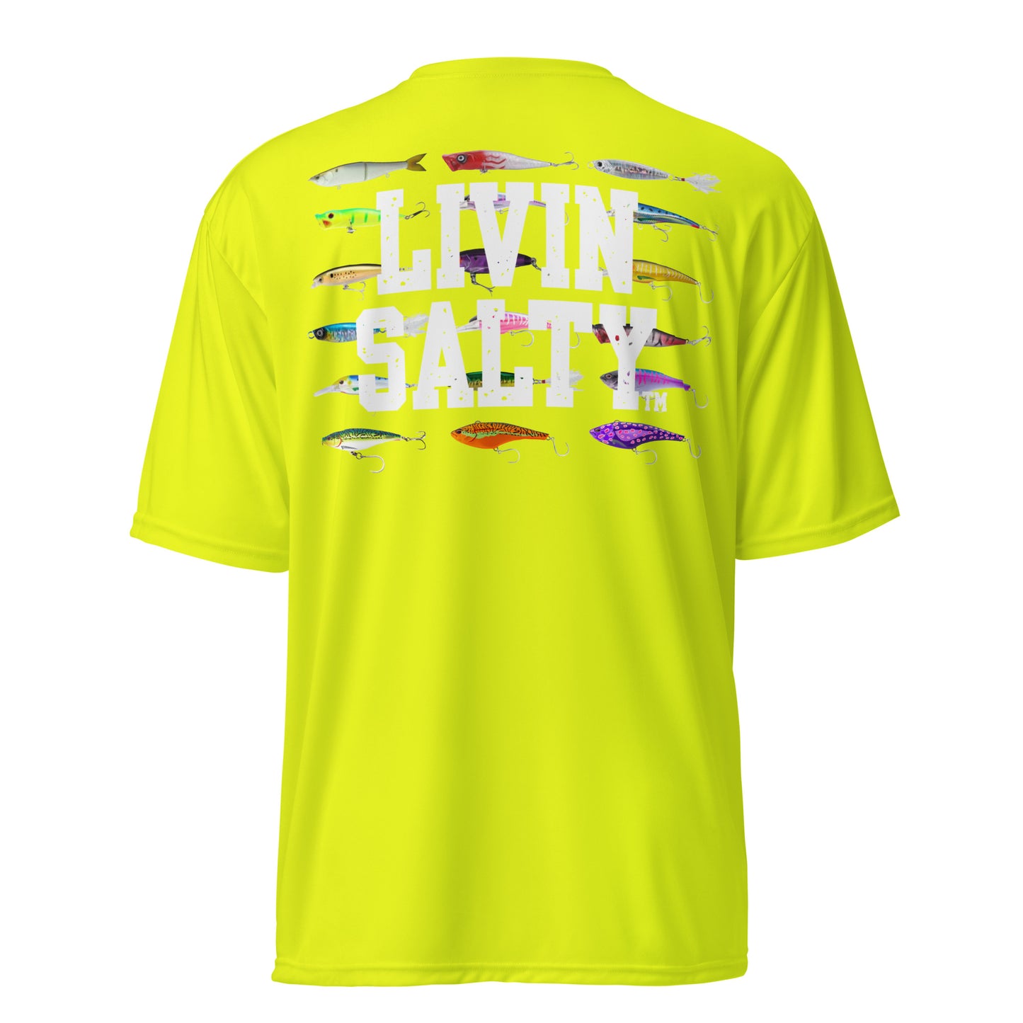Unisex dryfit LIVIN SALTY Lures t-shirt