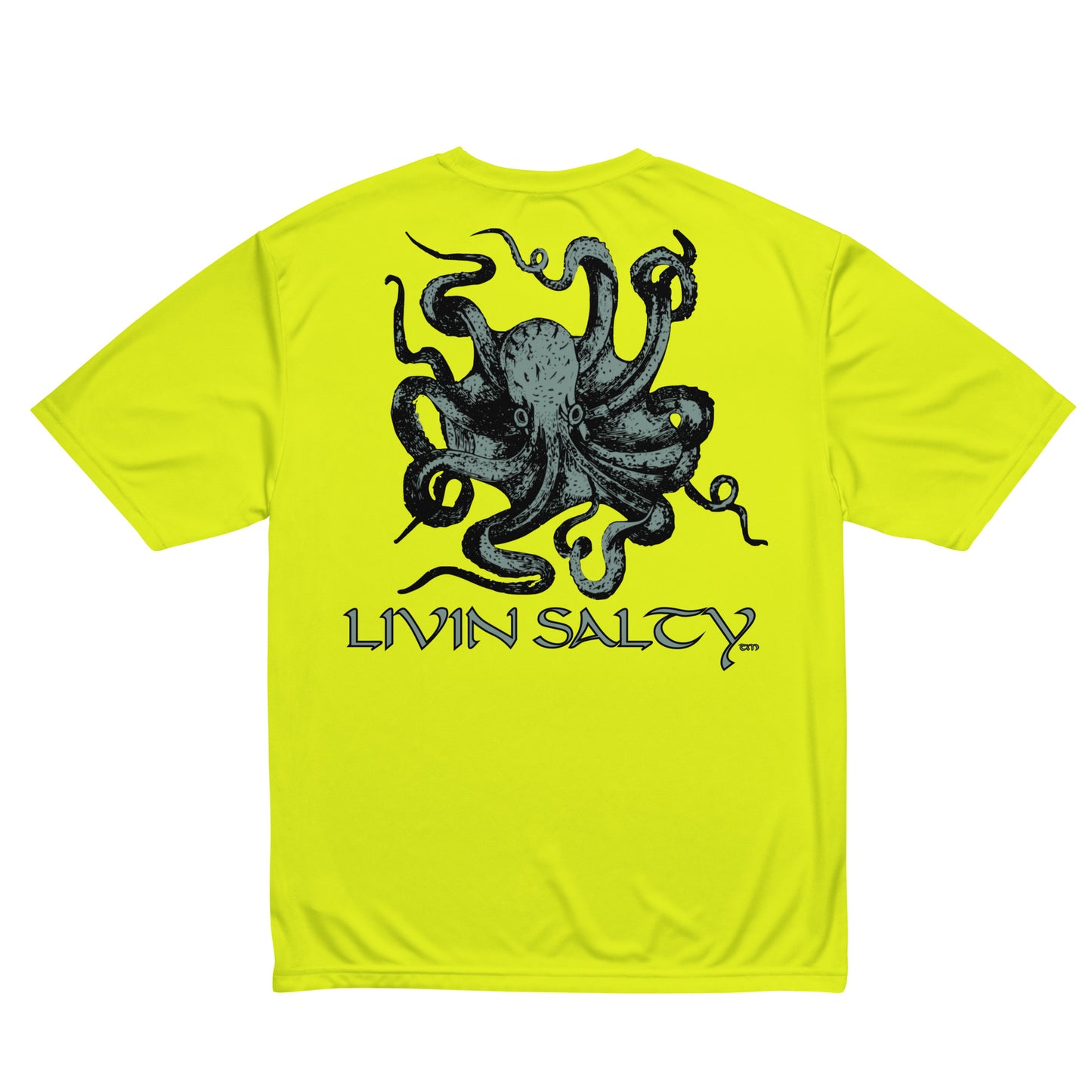 Unisex dry-fit Octopus LIVIN SALTY t-shirt