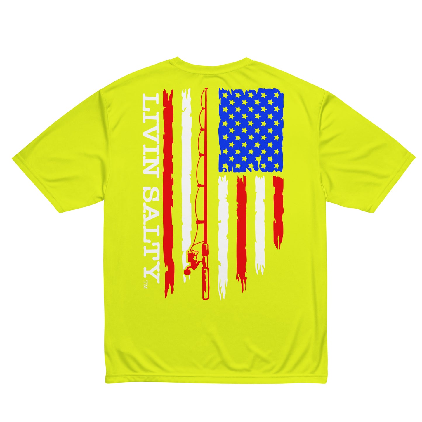 Unisex RWB LIVIN SALTY flag t-shirt