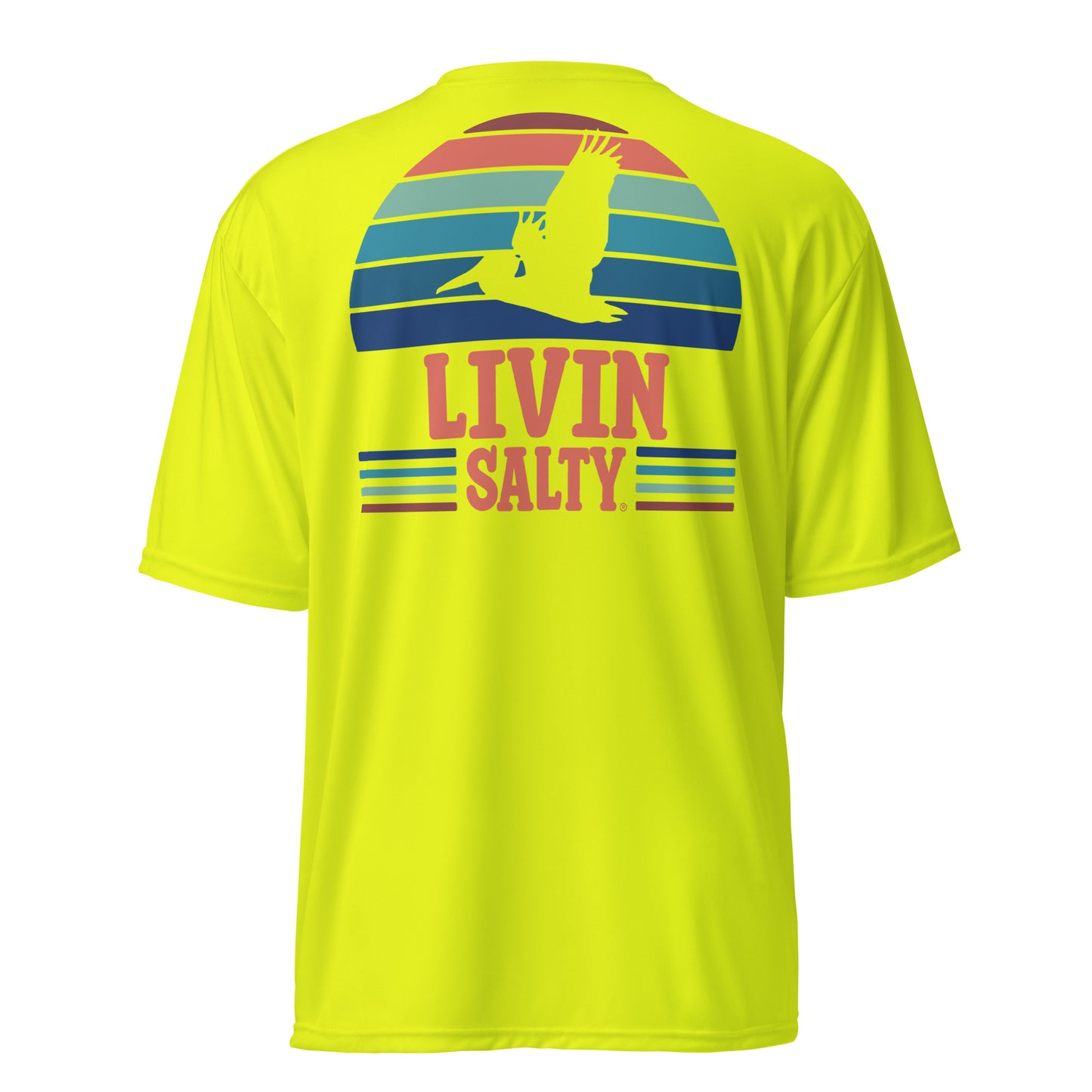 Unisex SPF LIVIN SALTY Pelican t-shirt