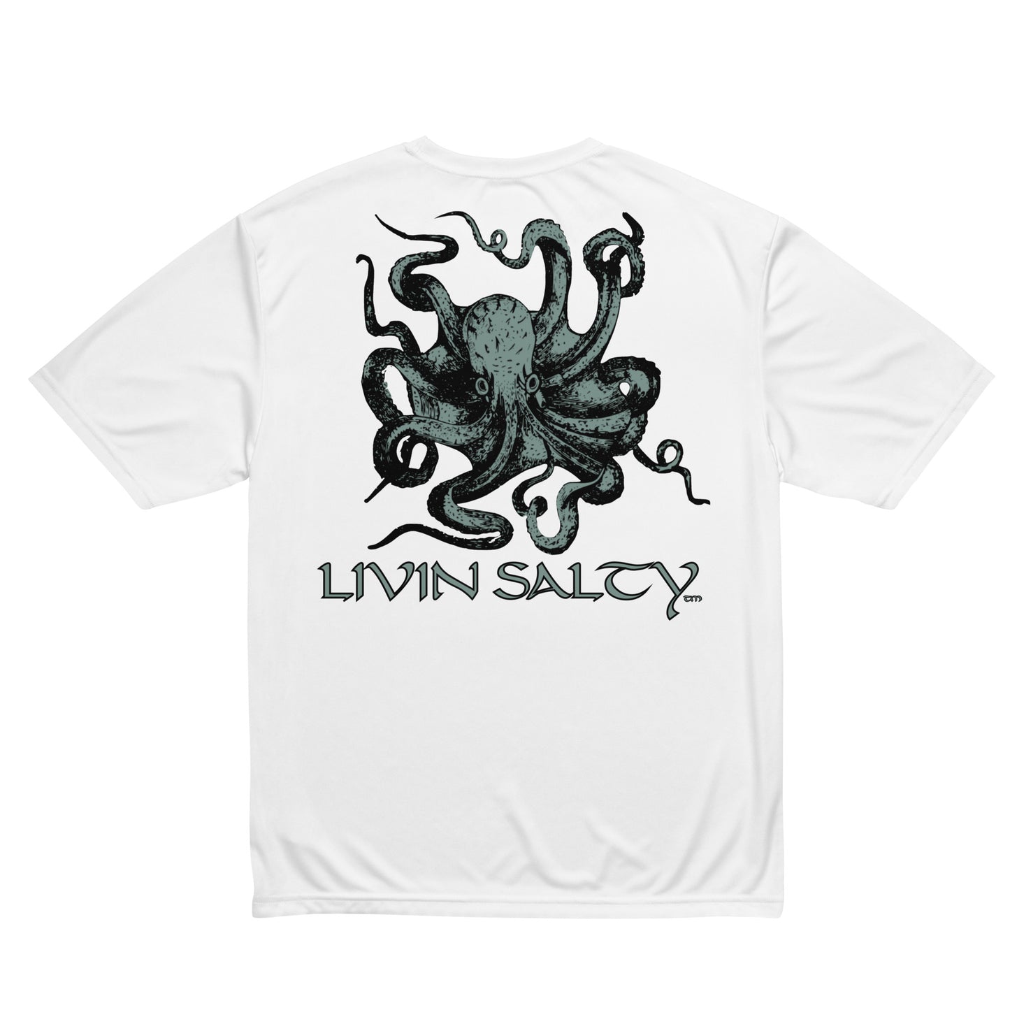 Unisex dry-fit Octopus LIVIN SALTY t-shirt