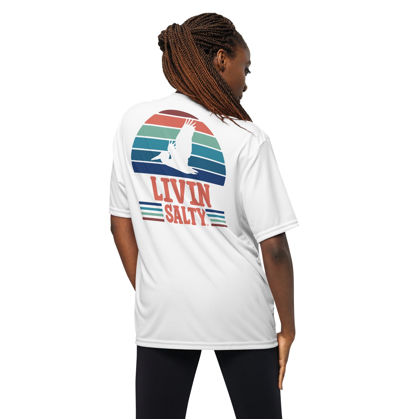 Unisex SPF LIVIN SALTY Pelican t-shirt