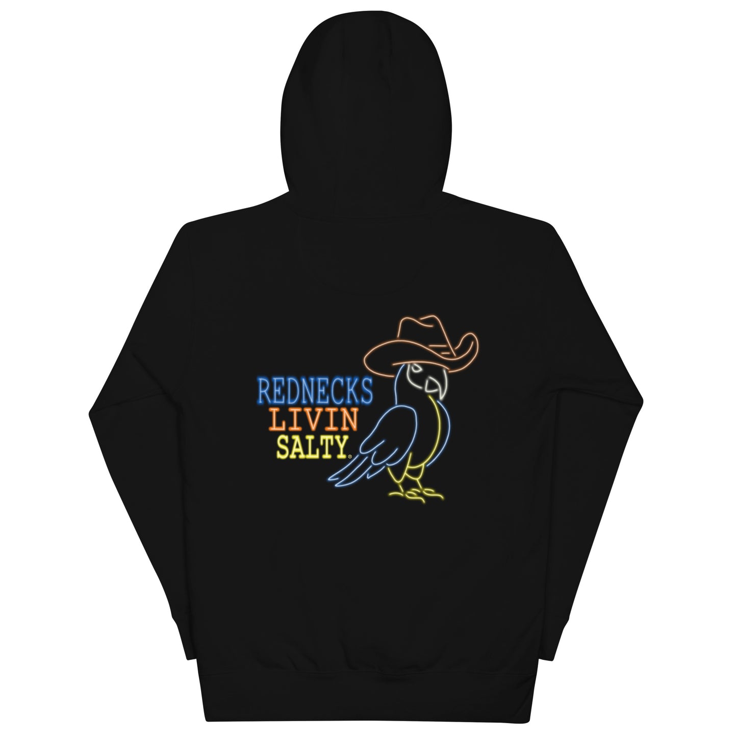 Unisex REDNECKS LIVIN SALTY Parrot Hoodie