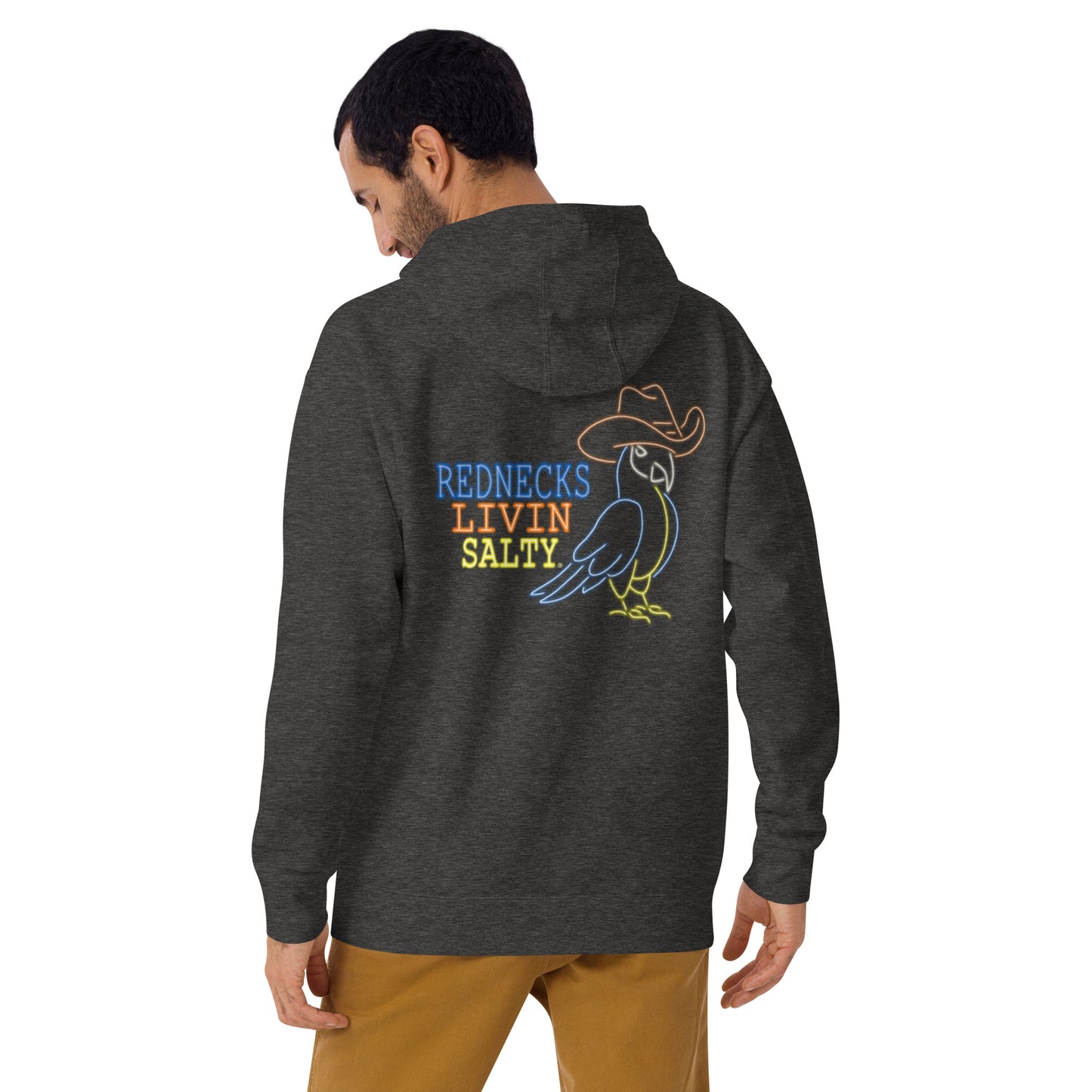 Unisex REDNECKS LIVIN SALTY Parrot Hoodie