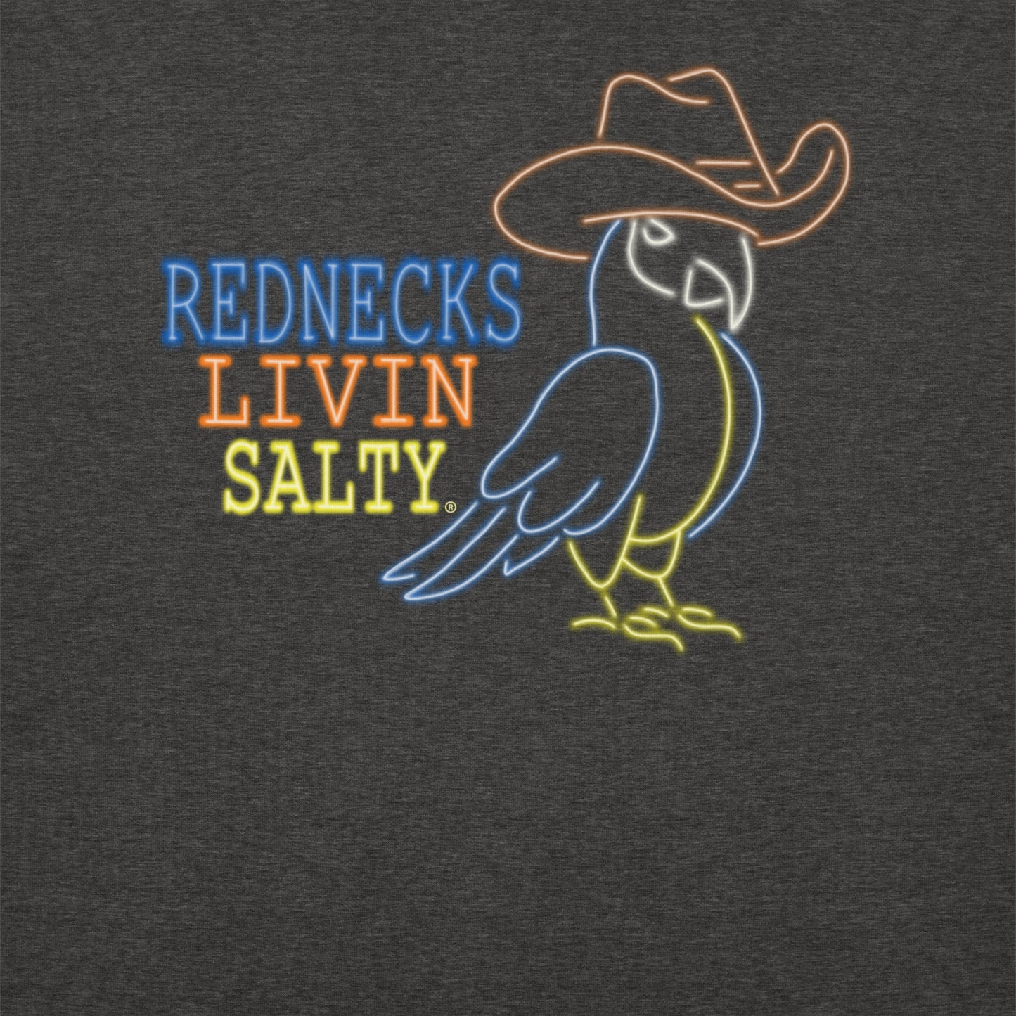 Unisex REDNECKS LIVIN SALTY Parrot Hoodie