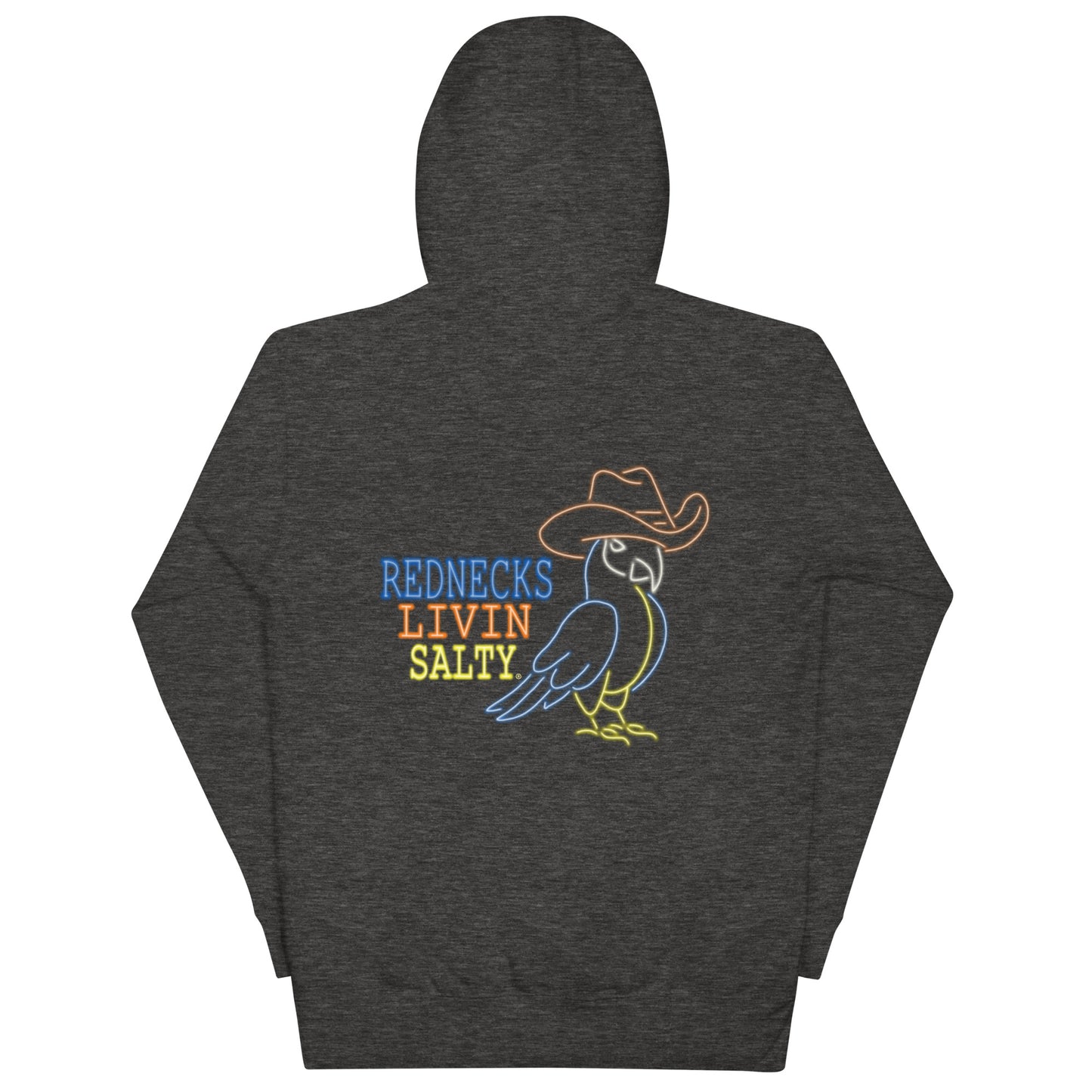Unisex REDNECKS LIVIN SALTY Parrot Hoodie