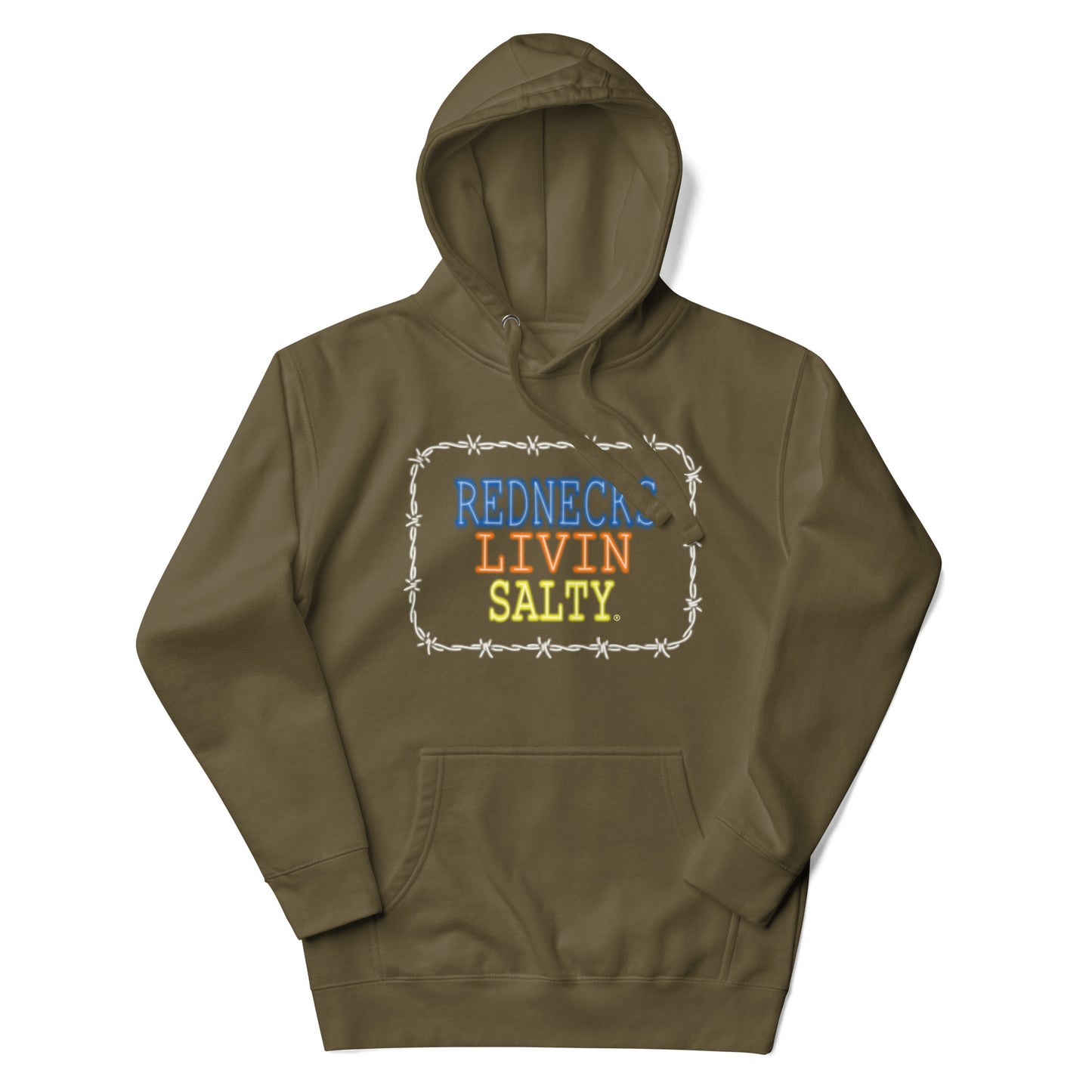 Unisex REDNECKS LIVIN SALTY Parrot Hoodie