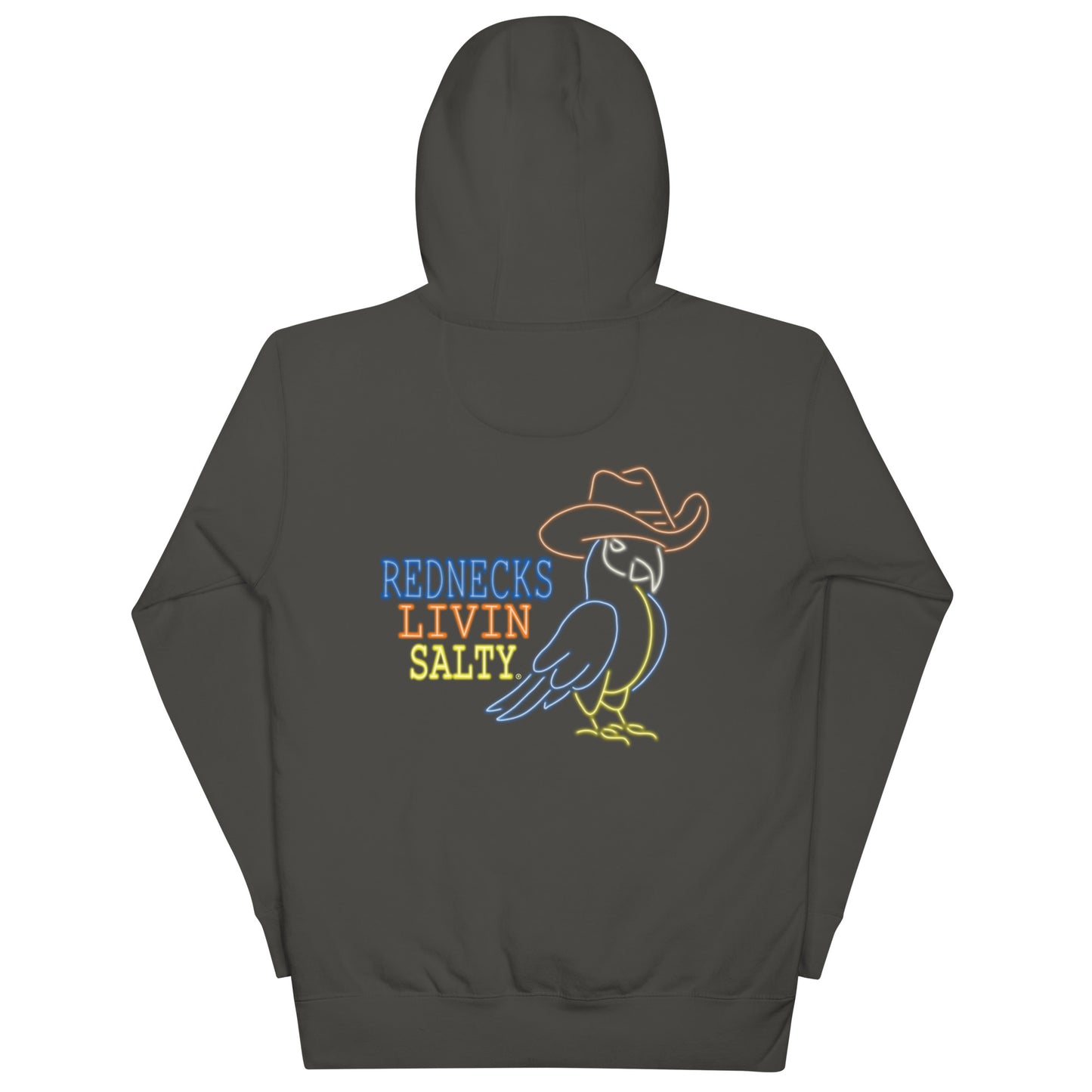 Unisex REDNECKS LIVIN SALTY Parrot Hoodie