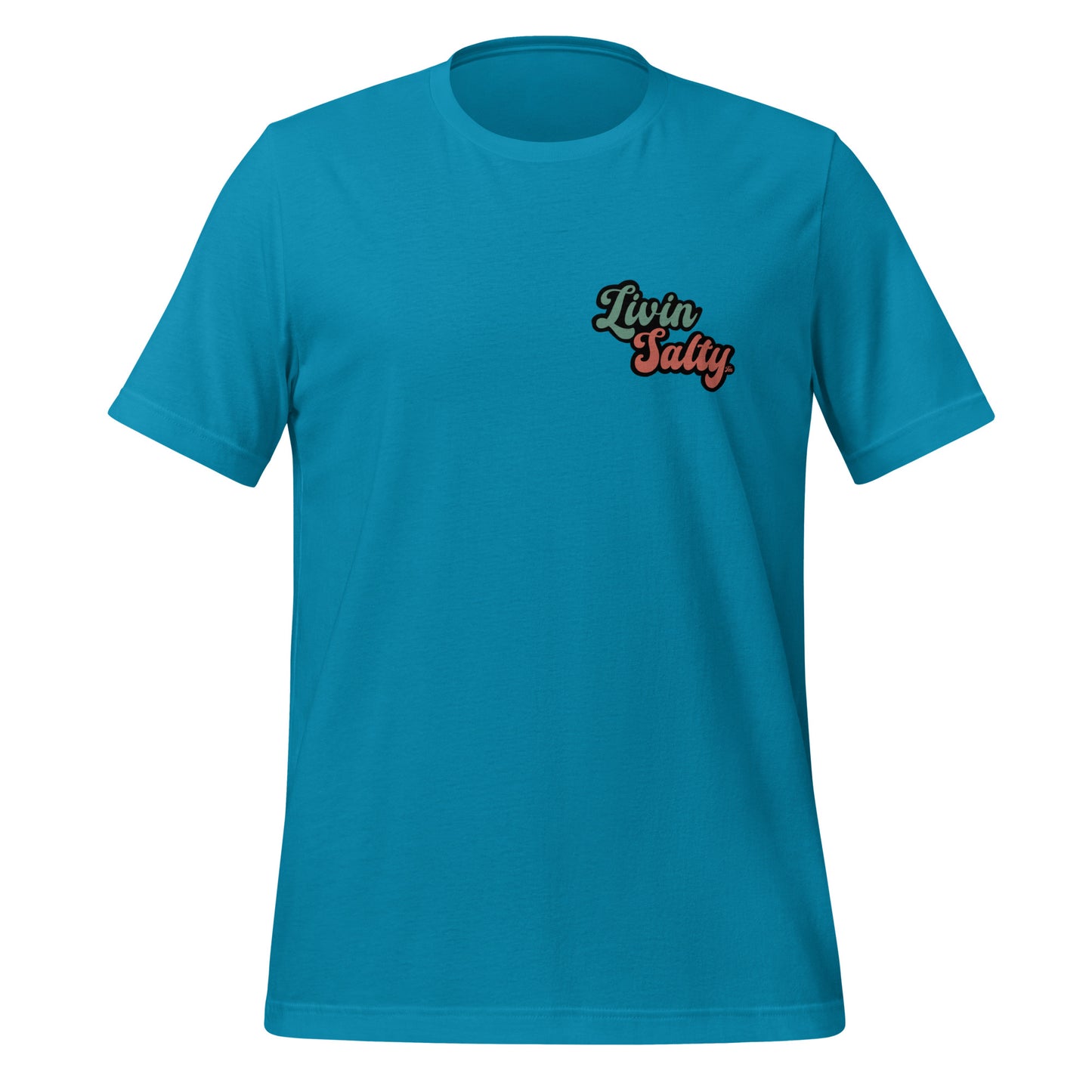 Unisex Livin Salty Jeep/Beach cotton t-shirt