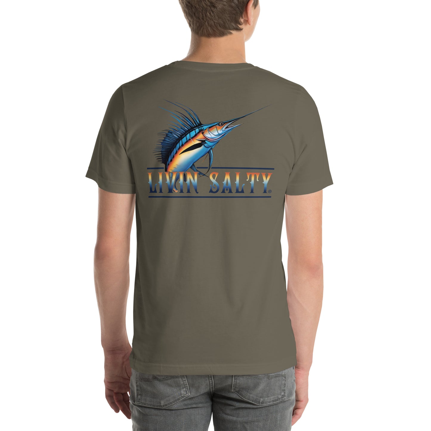 Unisex LIVIN SALTY Sailfish t-shirt