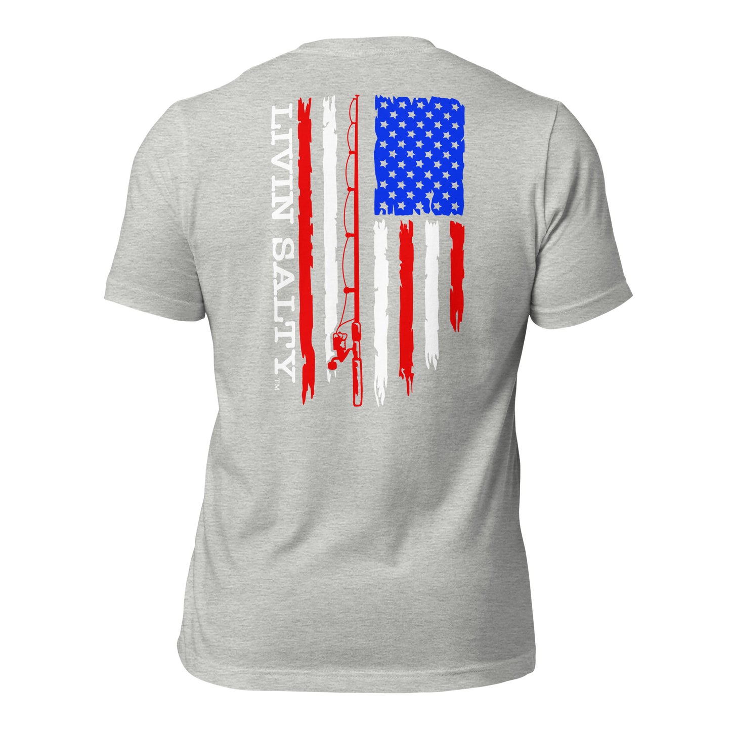 Unisex RWB LIVIN SALTY Flag t-shirt