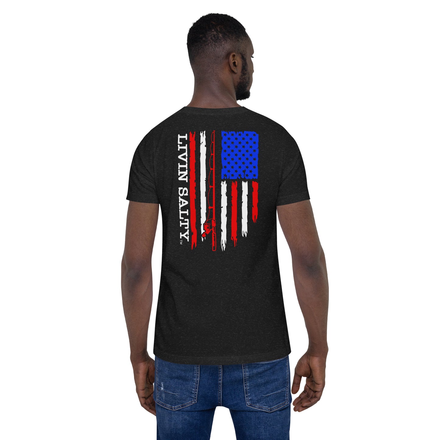 Unisex RWB LIVIN SALTY Flag t-shirt