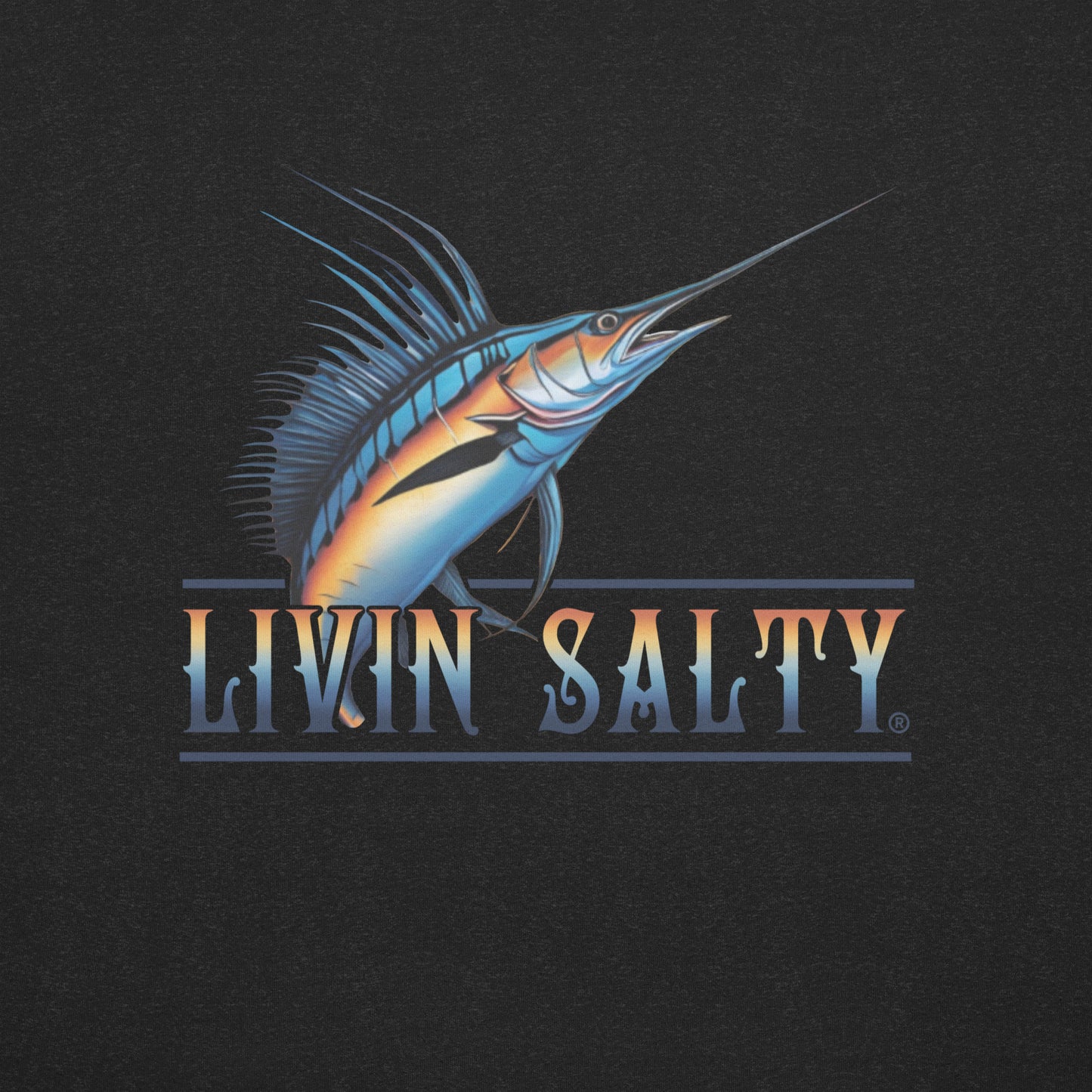 Unisex LIVIN SALTY Sailfish t-shirt