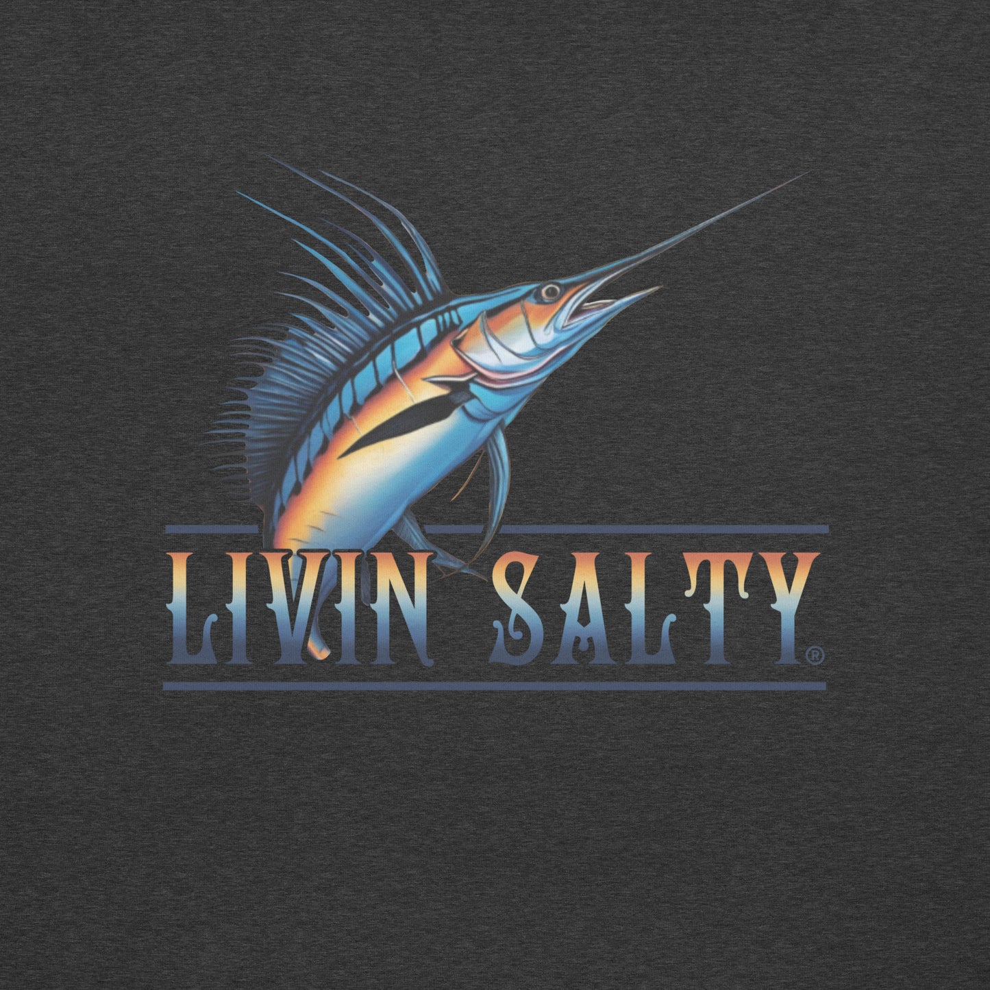 Unisex LIVIN SALTY Sailfish t-shirt