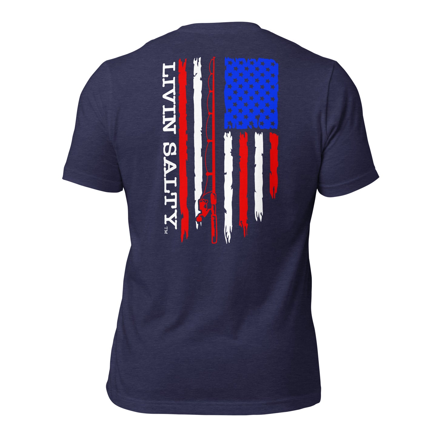 Unisex RWB LIVIN SALTY Flag t-shirt