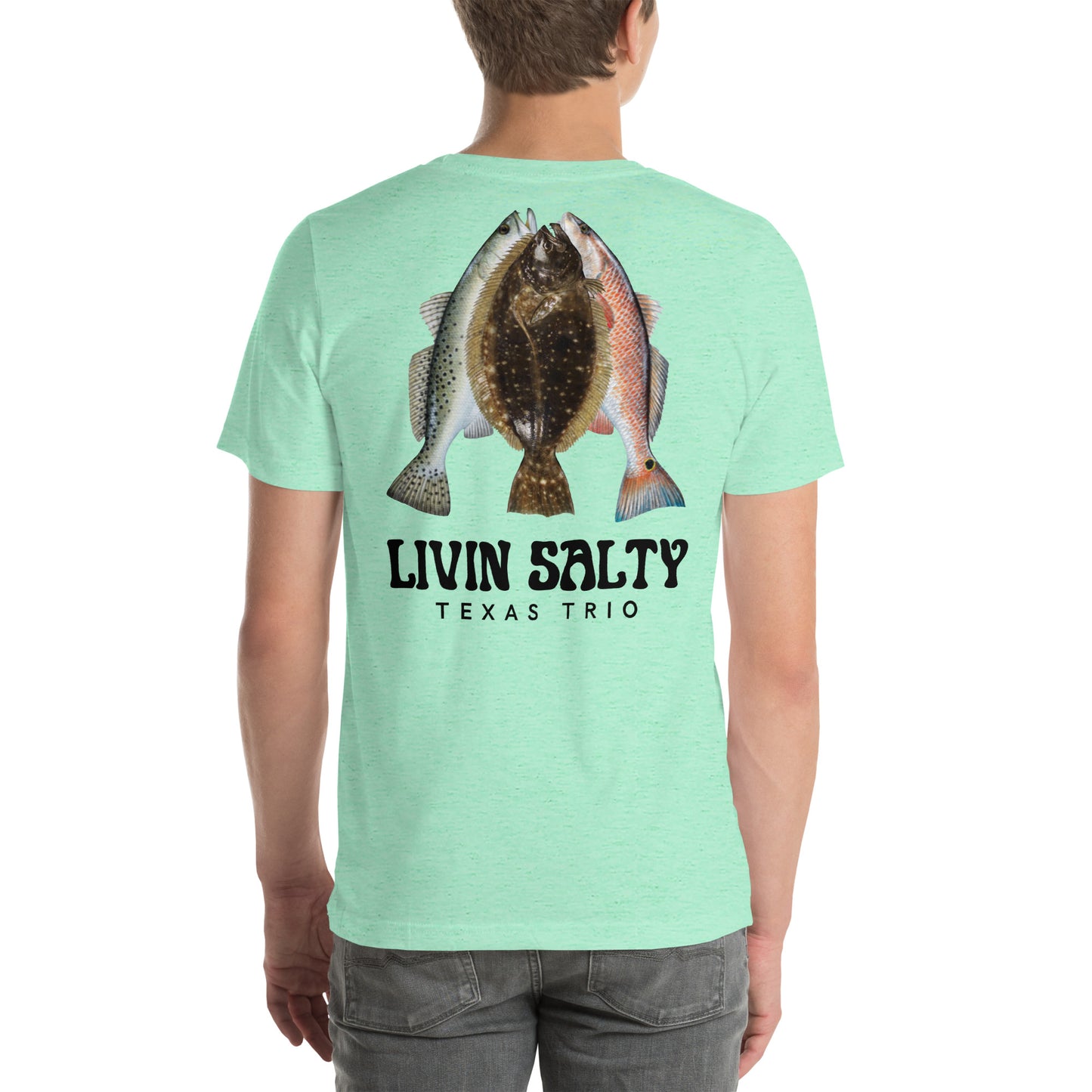 Unisex Texas Trio LIVIN SALTY Cotton t-shirt