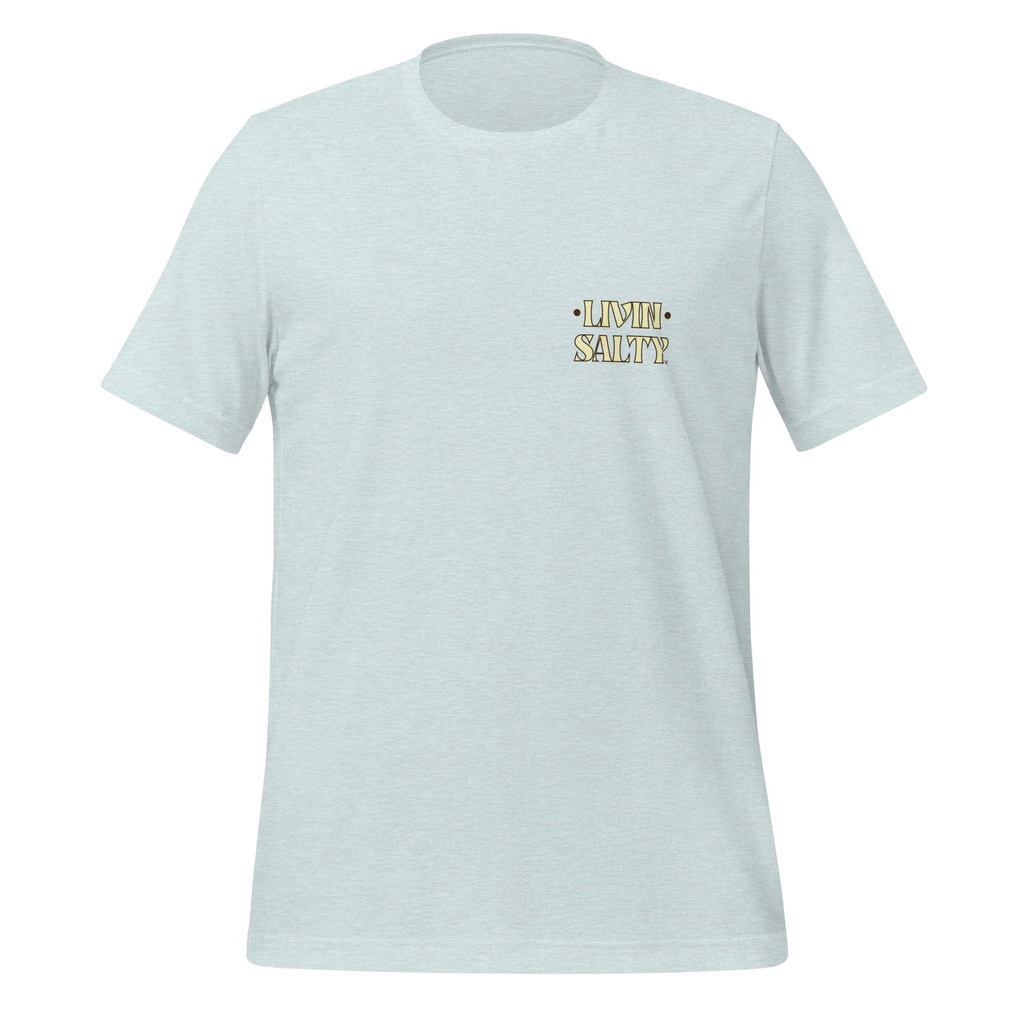 Cotton LIVIN SALTY Round Surfboard t-shirt