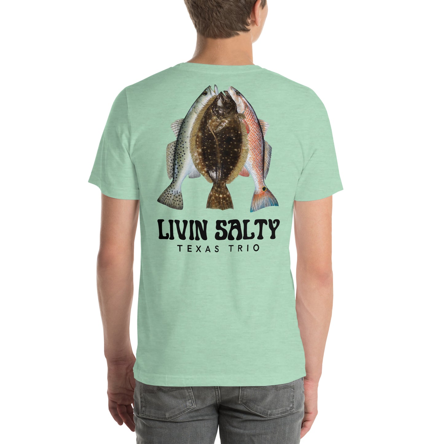 Unisex Texas Trio LIVIN SALTY Cotton t-shirt