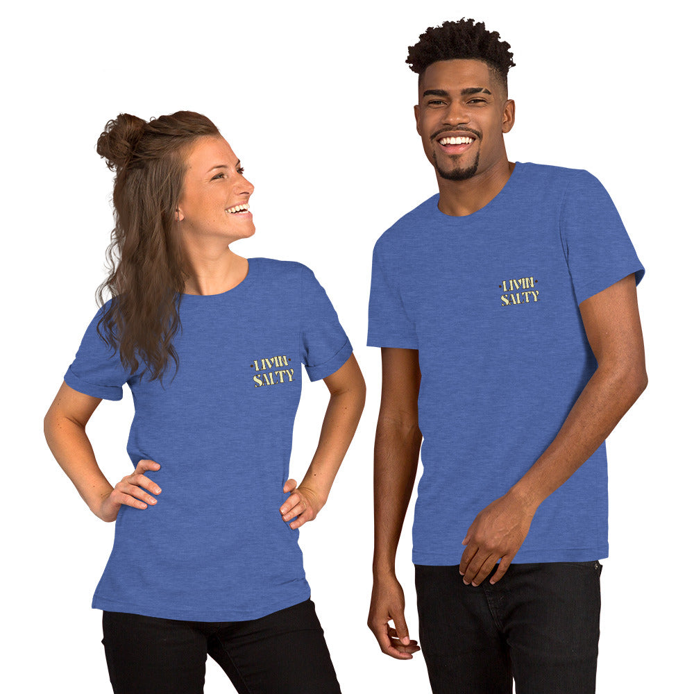Cotton LIVIN SALTY Round Surfboard t-shirt