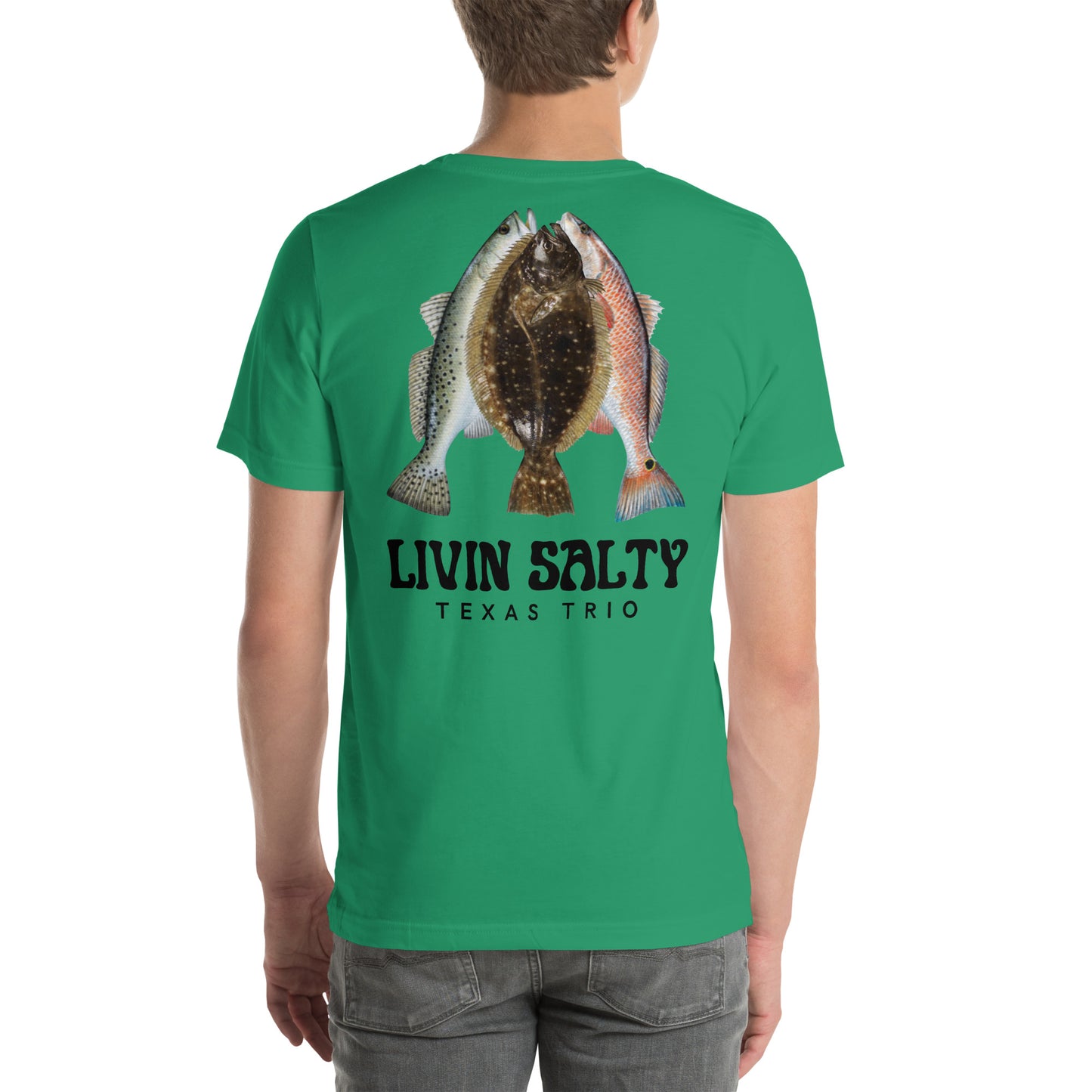Unisex Texas Trio LIVIN SALTY Cotton t-shirt