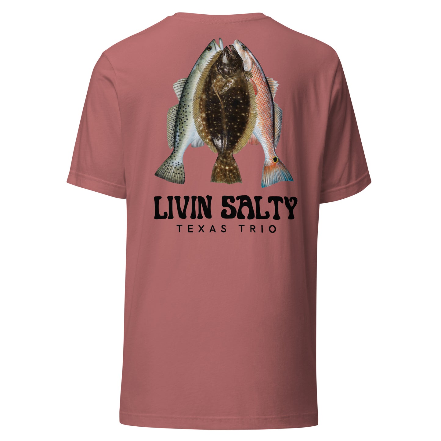 Unisex Texas Trio LIVIN SALTY Cotton t-shirt