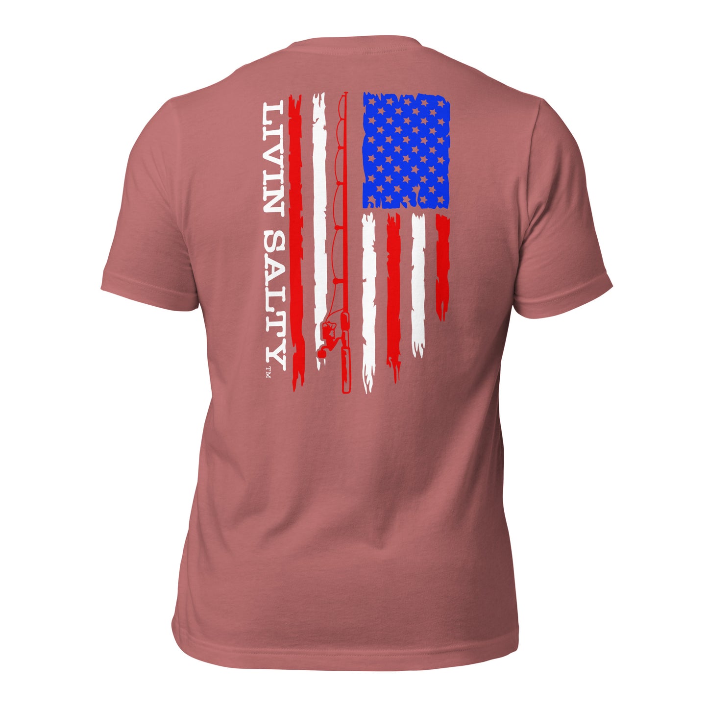 Unisex RWB LIVIN SALTY Flag t-shirt